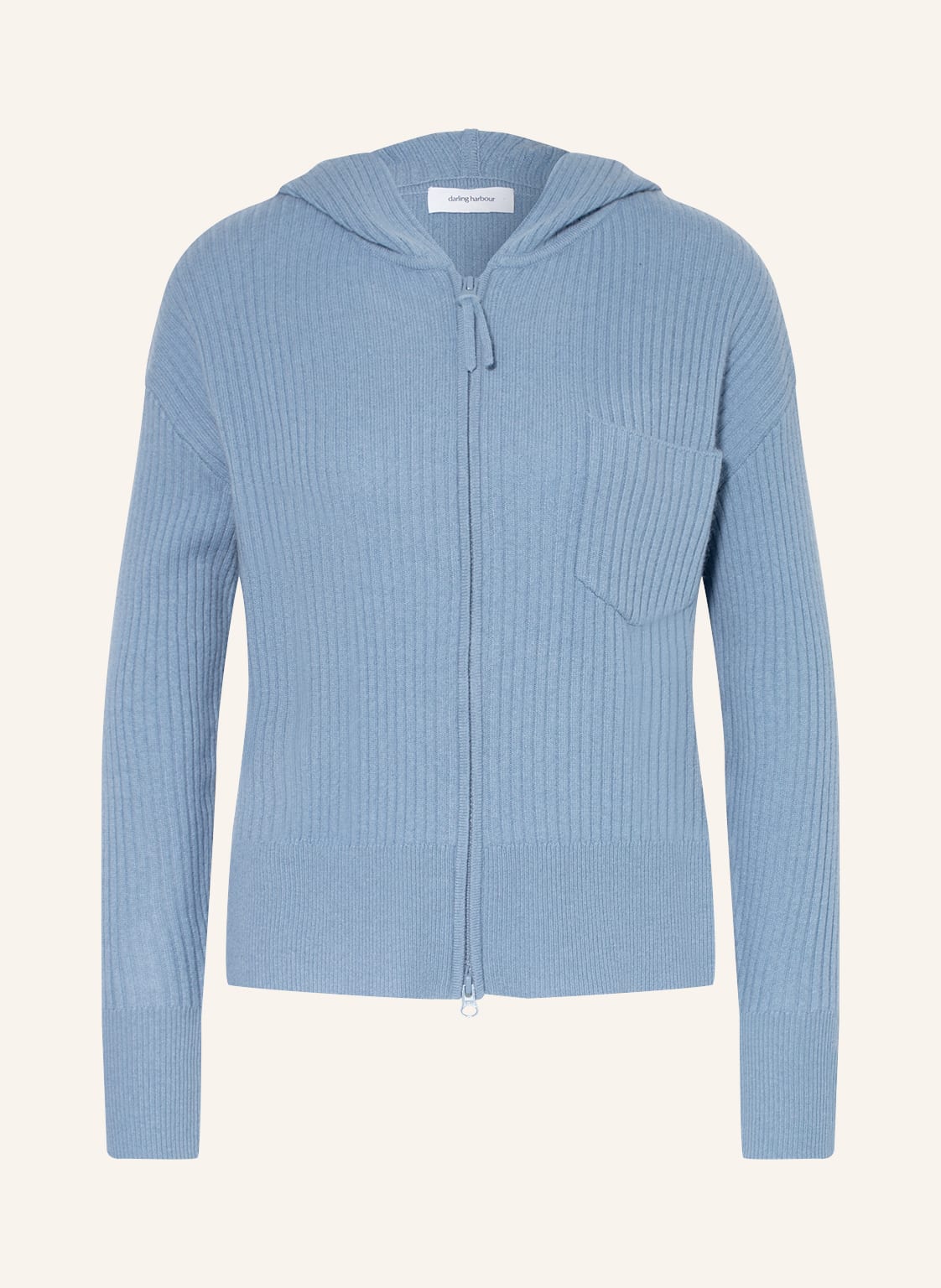 Image of Darling Harbour Strickjacke Mit Cashmere blau