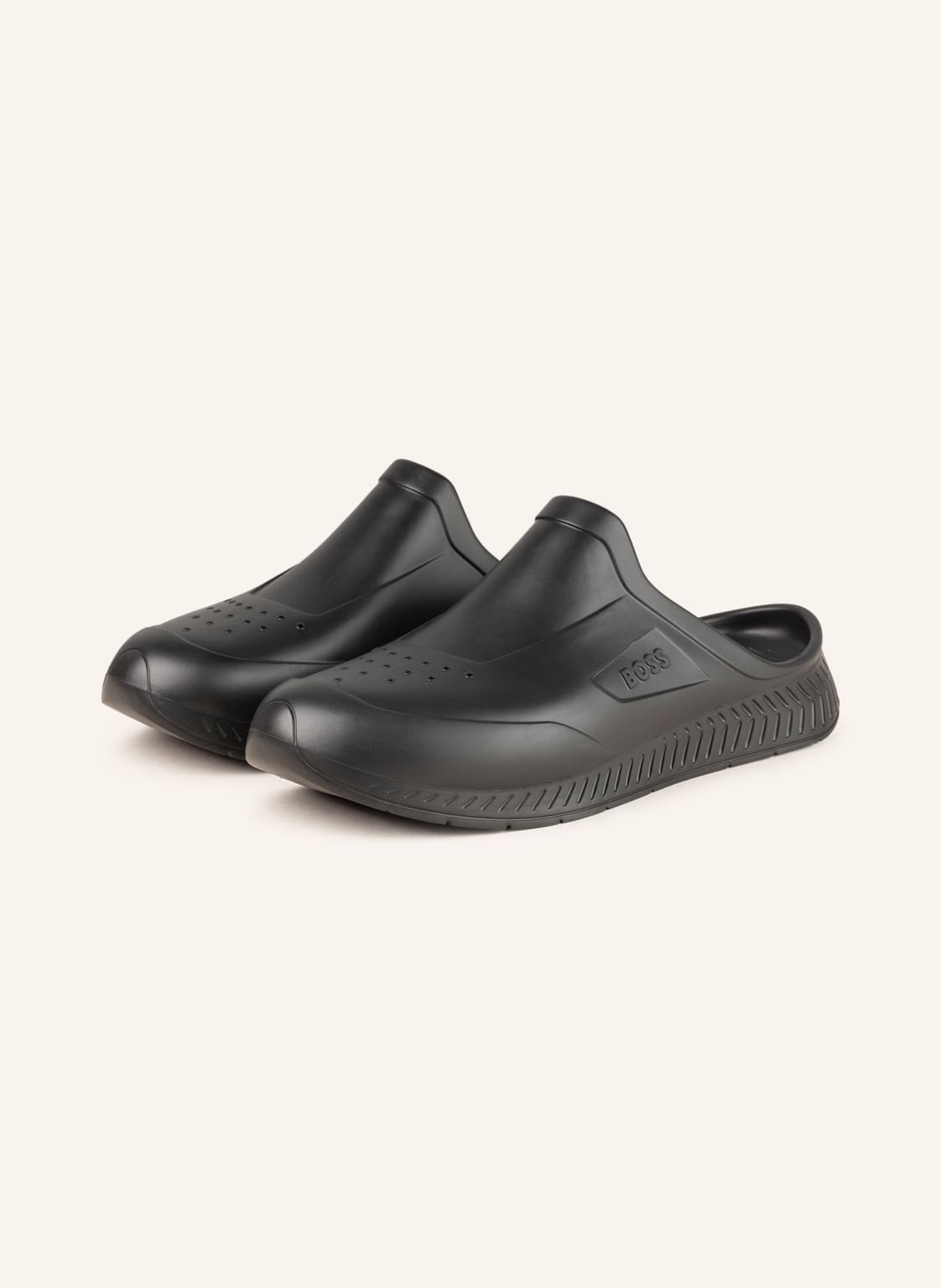 Image of Boss Pantoletten schwarz