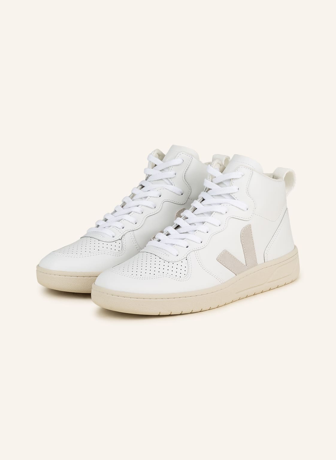 Image of Veja Hightop-Sneaker V-15 weiss