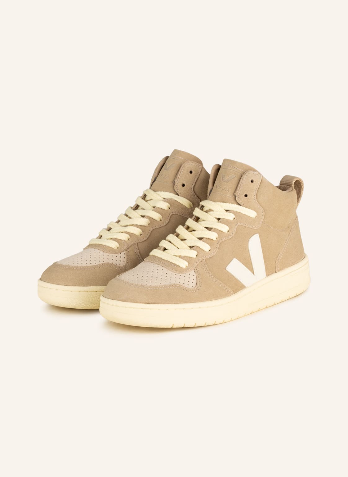 Image of Veja Hightop-Sneaker V-15 beige