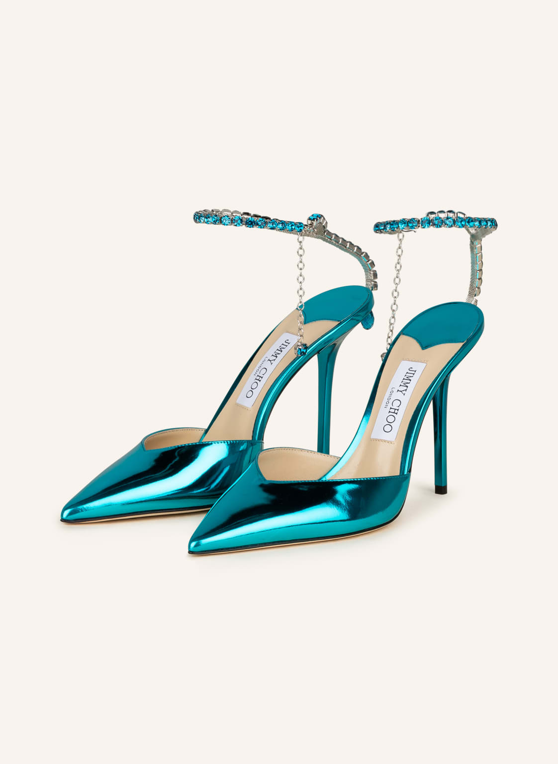 Image of Jimmy Choo Slingpumps Saeda 100 blau