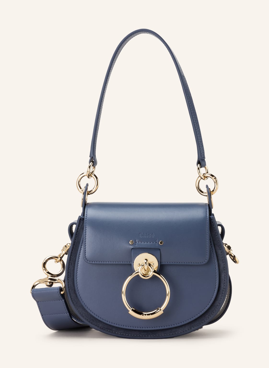 Image of Chloé Schultertasche Tess Small blau