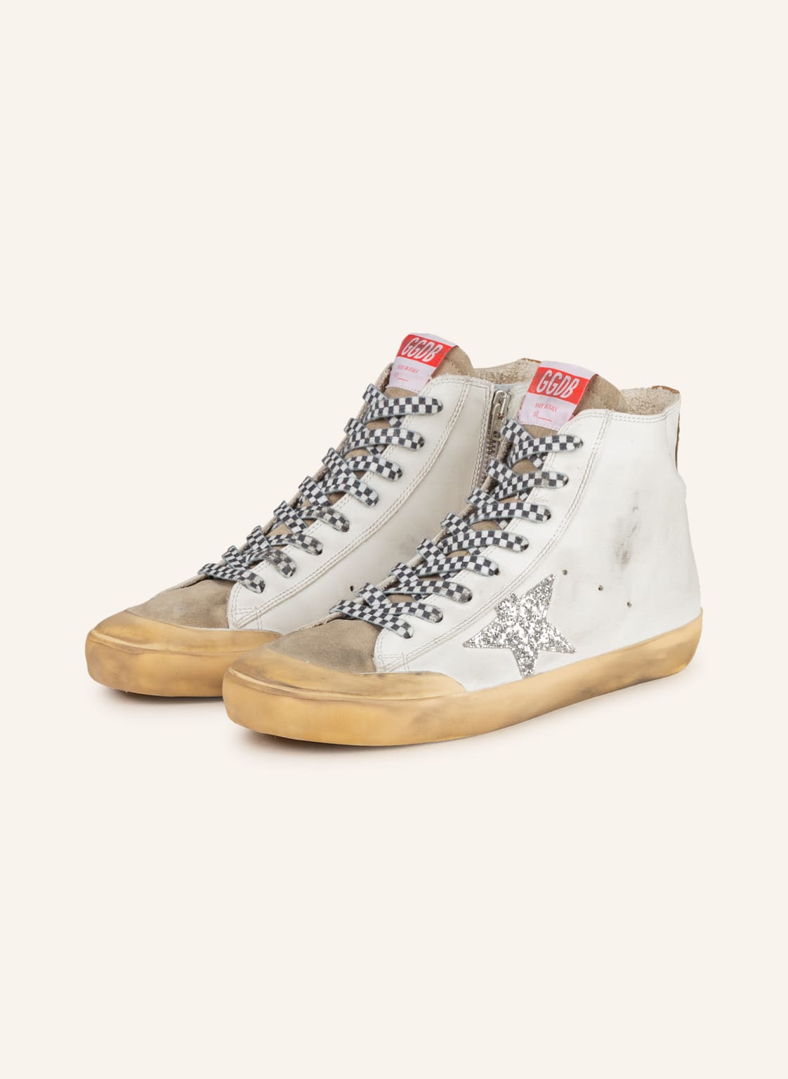 Image of Golden Goose Hightop-Sneaker Francy weiss
