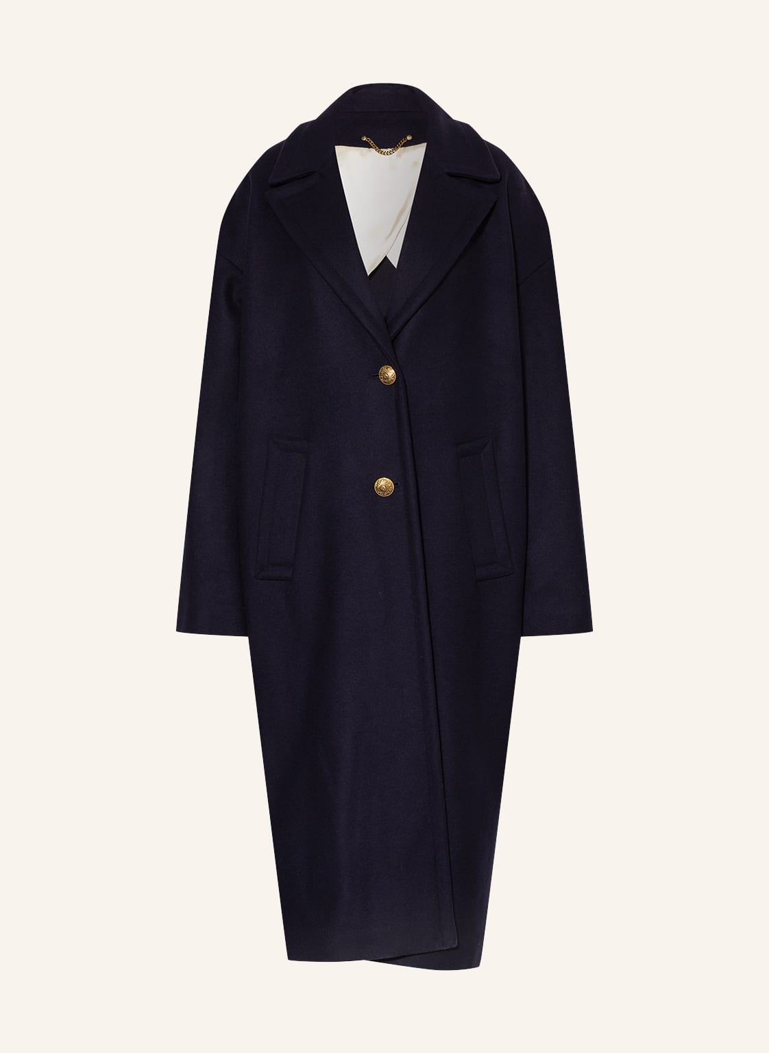 Image of Golden Goose Wollmantel Cocoon blau