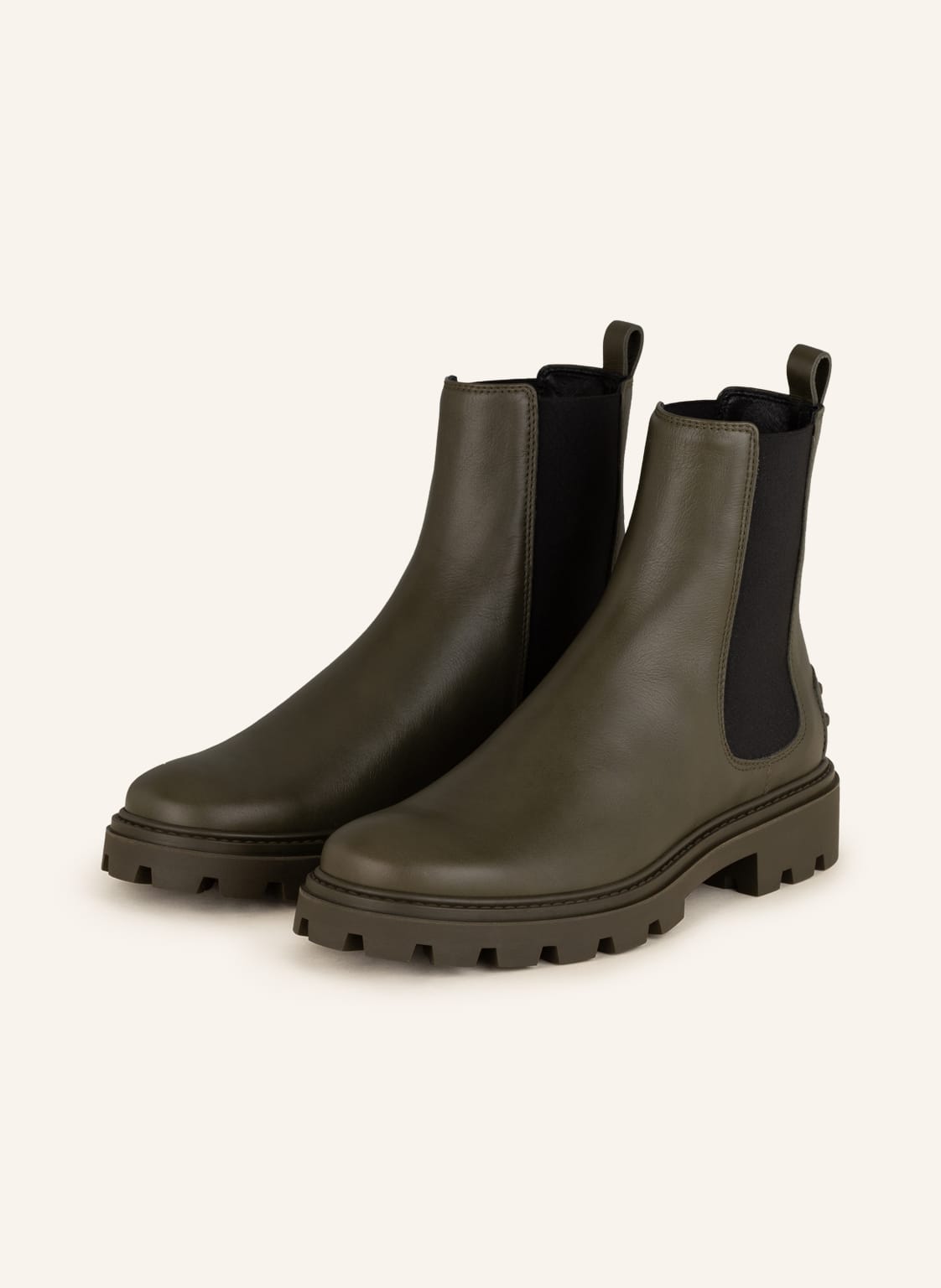 Image of Tod's Chelsea-Boots Gomma Pesante gruen