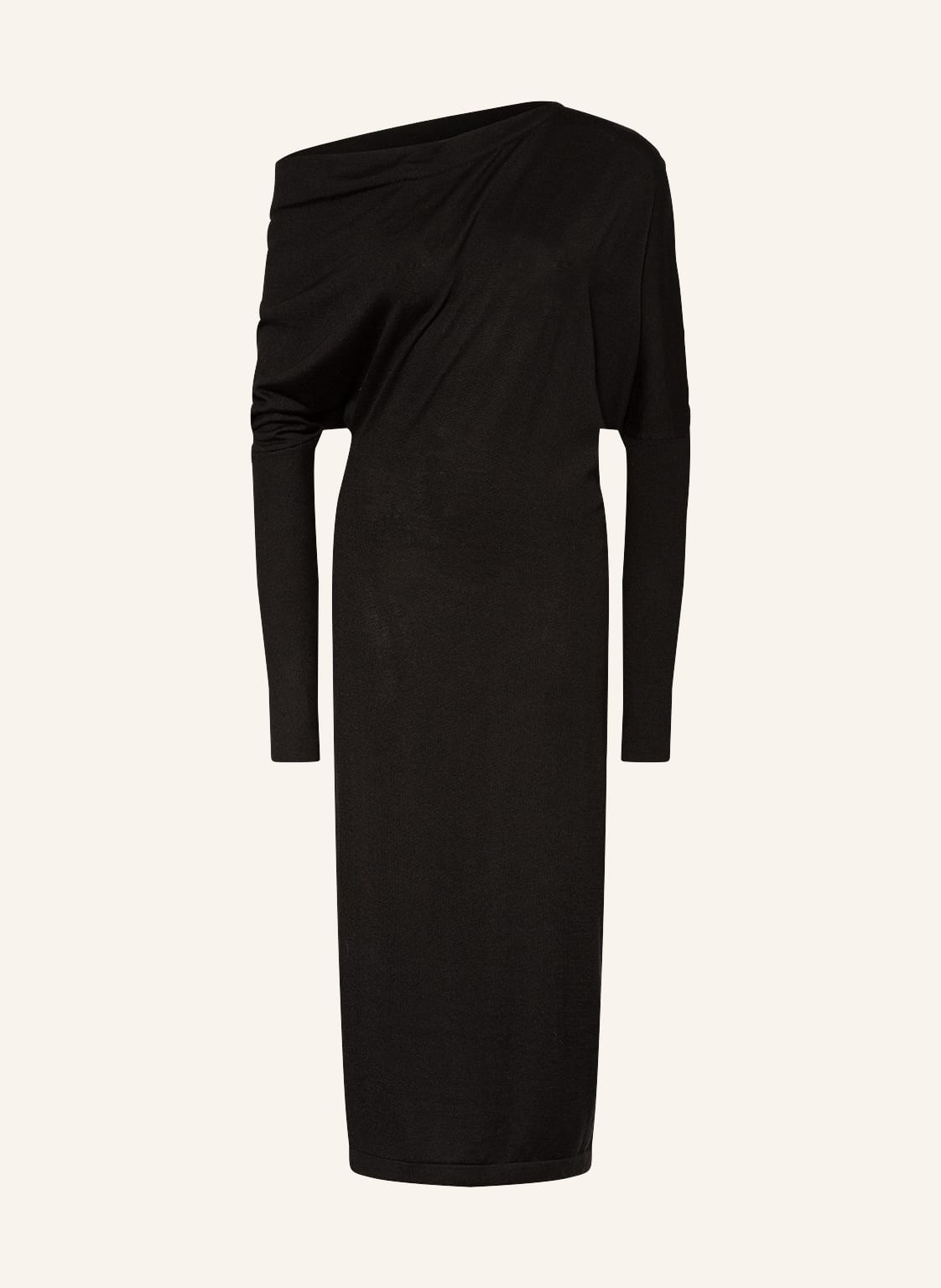 Image of Tom Ford Strickkleid Aus Cashmere Mit Seide schwarz