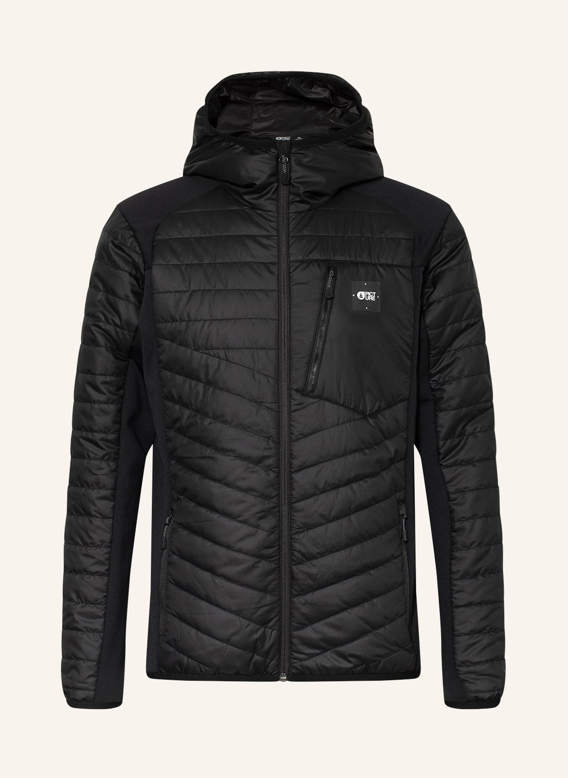 Image of Picture Hybrid-Steppjacke Takashima schwarz