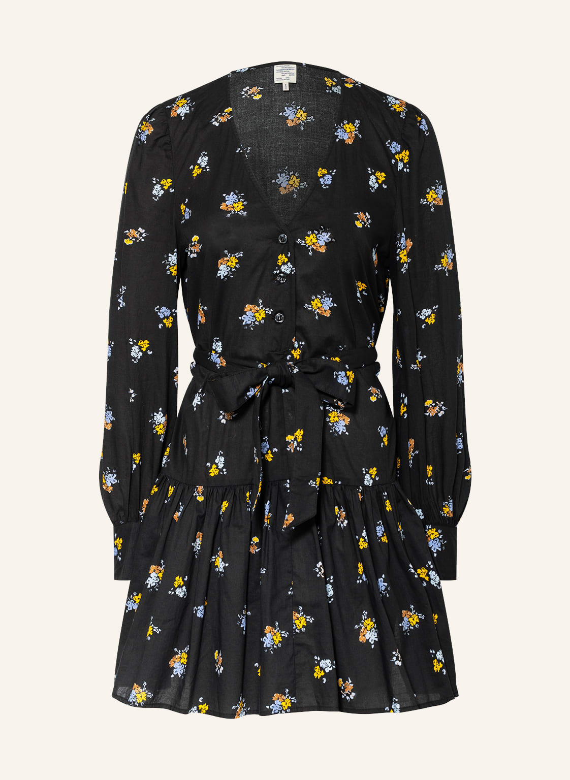 Image of Baum Und Pferdgarten Kleid Anise Mit Rüschen schwarz