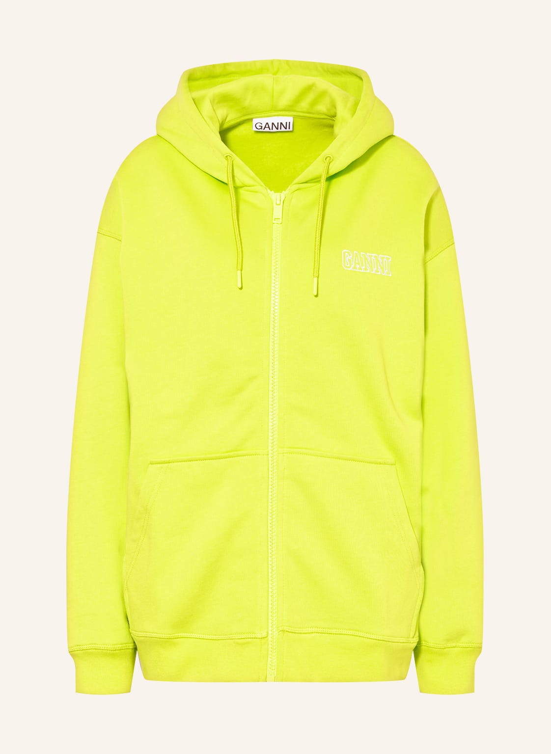 Image of Ganni Sweatjacke gruen