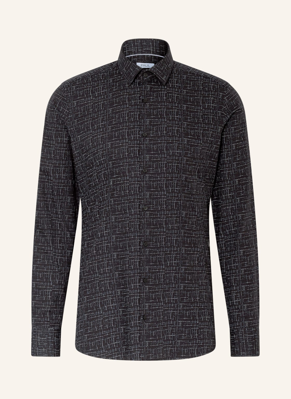 Image of Paul Hemd Slim Fit schwarz