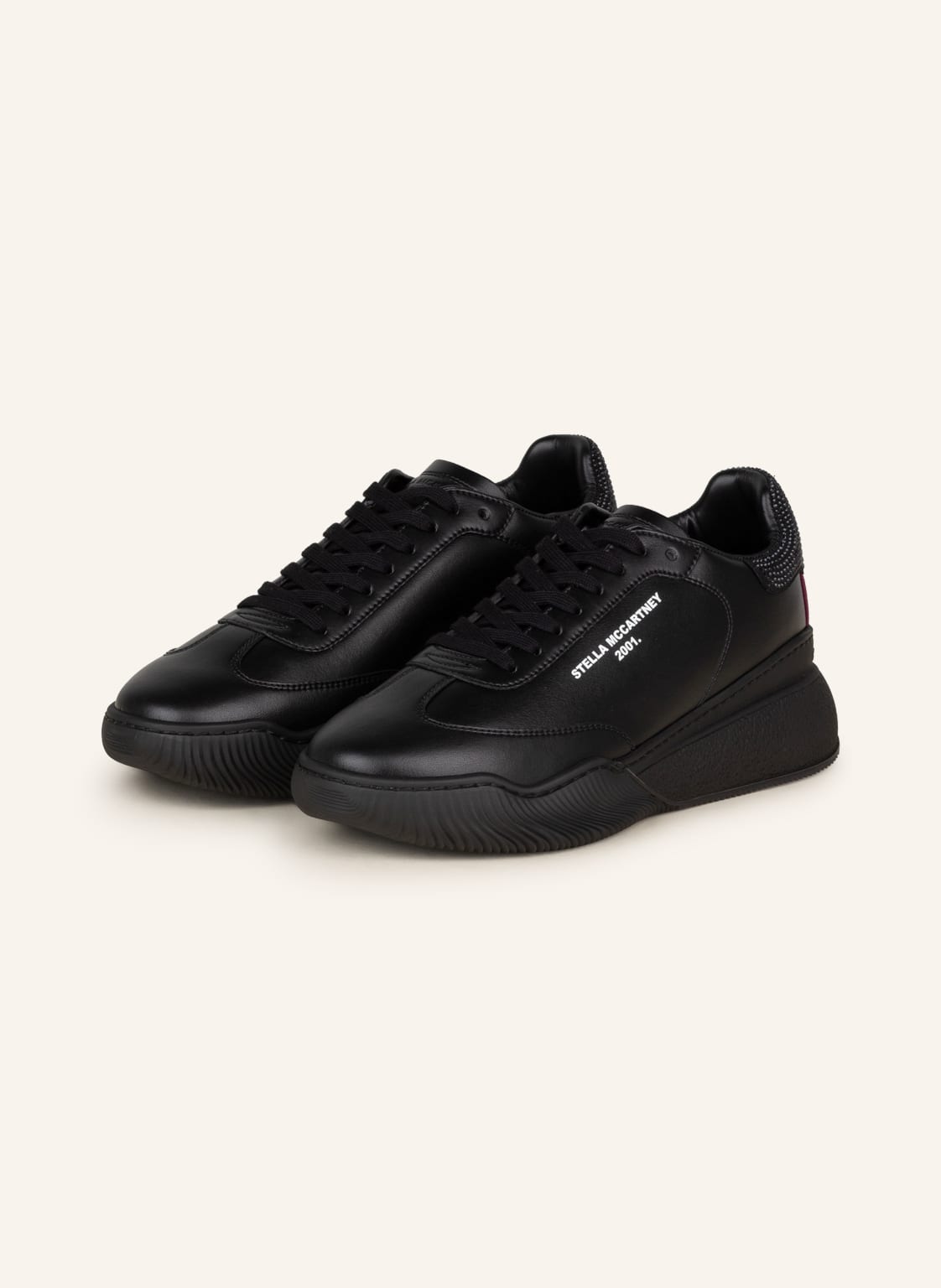 Image of Stella Mccartney Sneaker Loop Mit Schmucksteinen schwarz