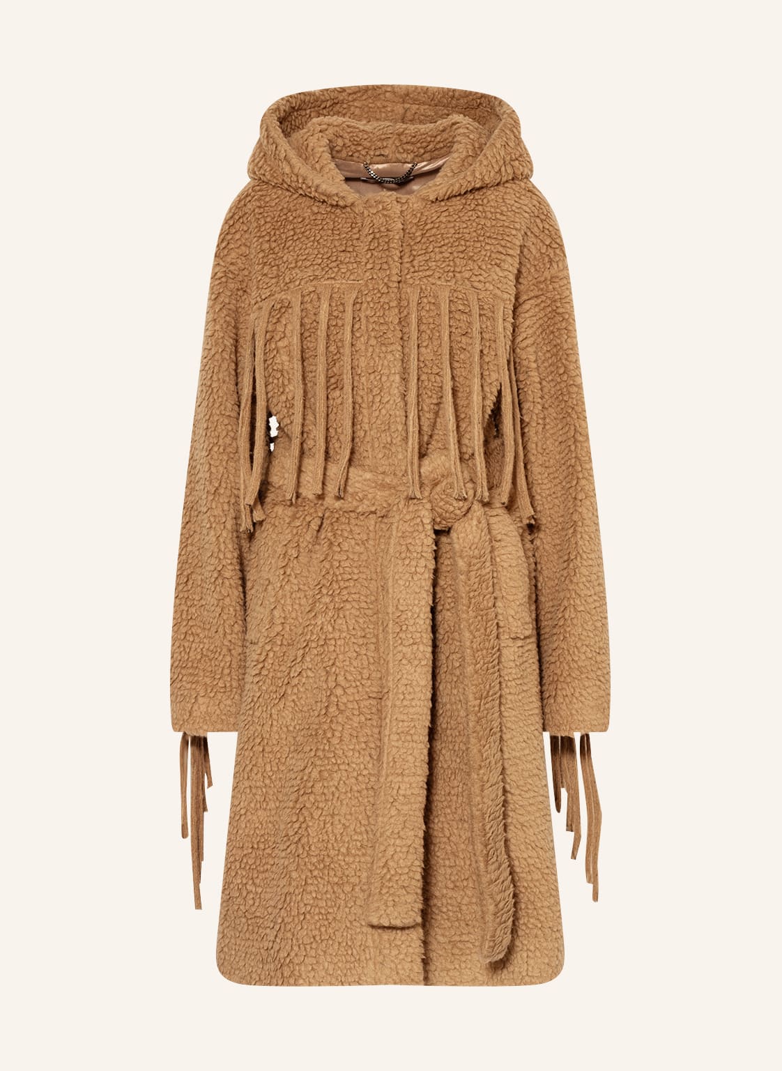 Image of Stella Mccartney Teddyfell-Mantel beige