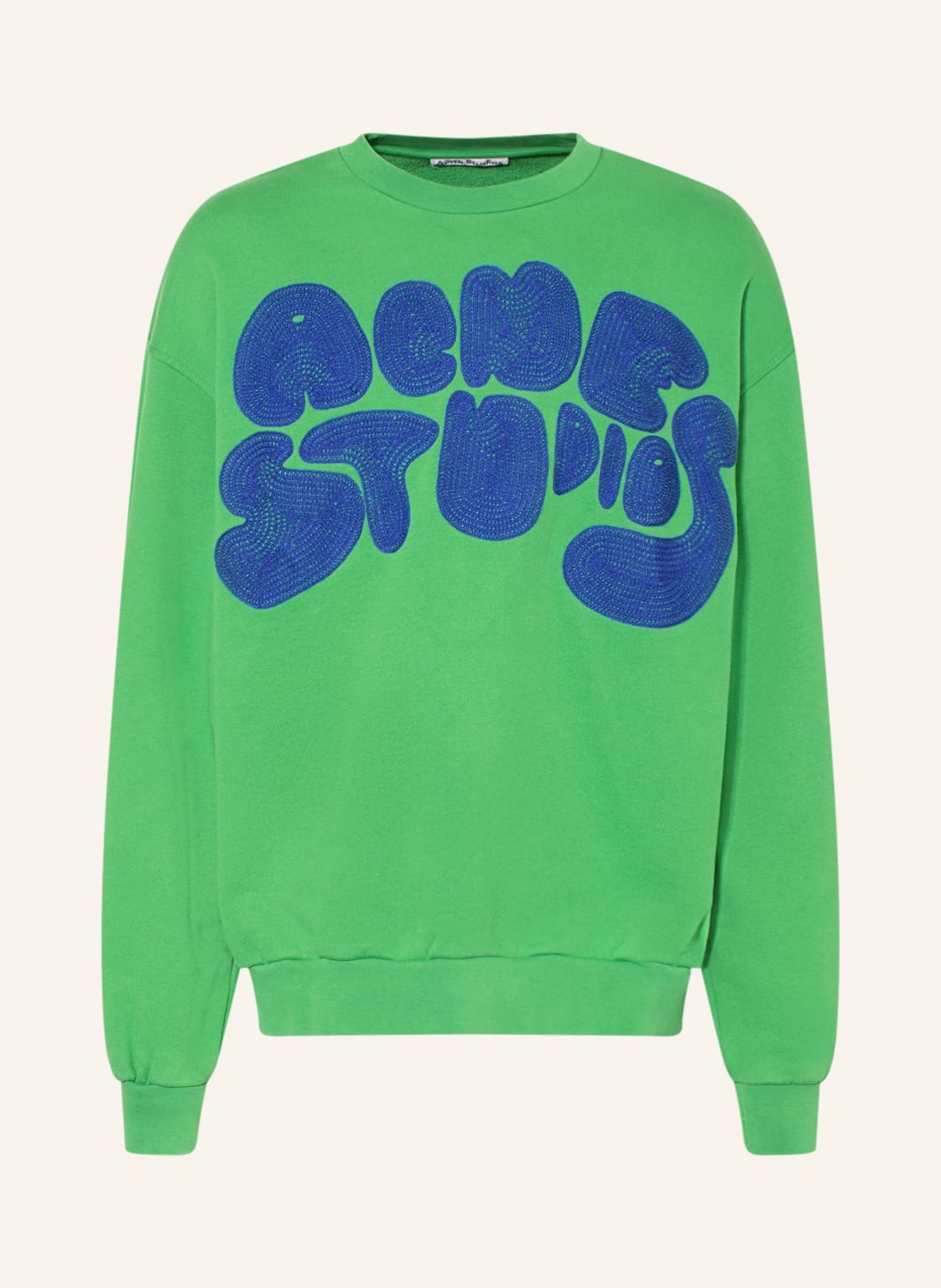 Image of Acne Studios Sweatshirt Mit Stickereien gruen