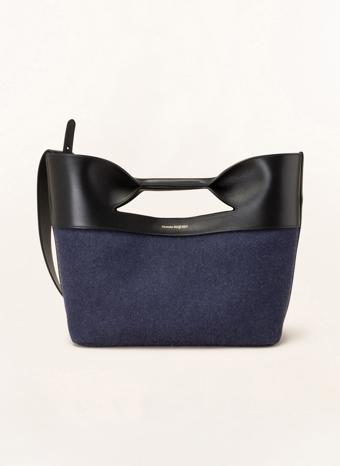 Image of Alexander Mcqueen Handtasche The Bow Small blau