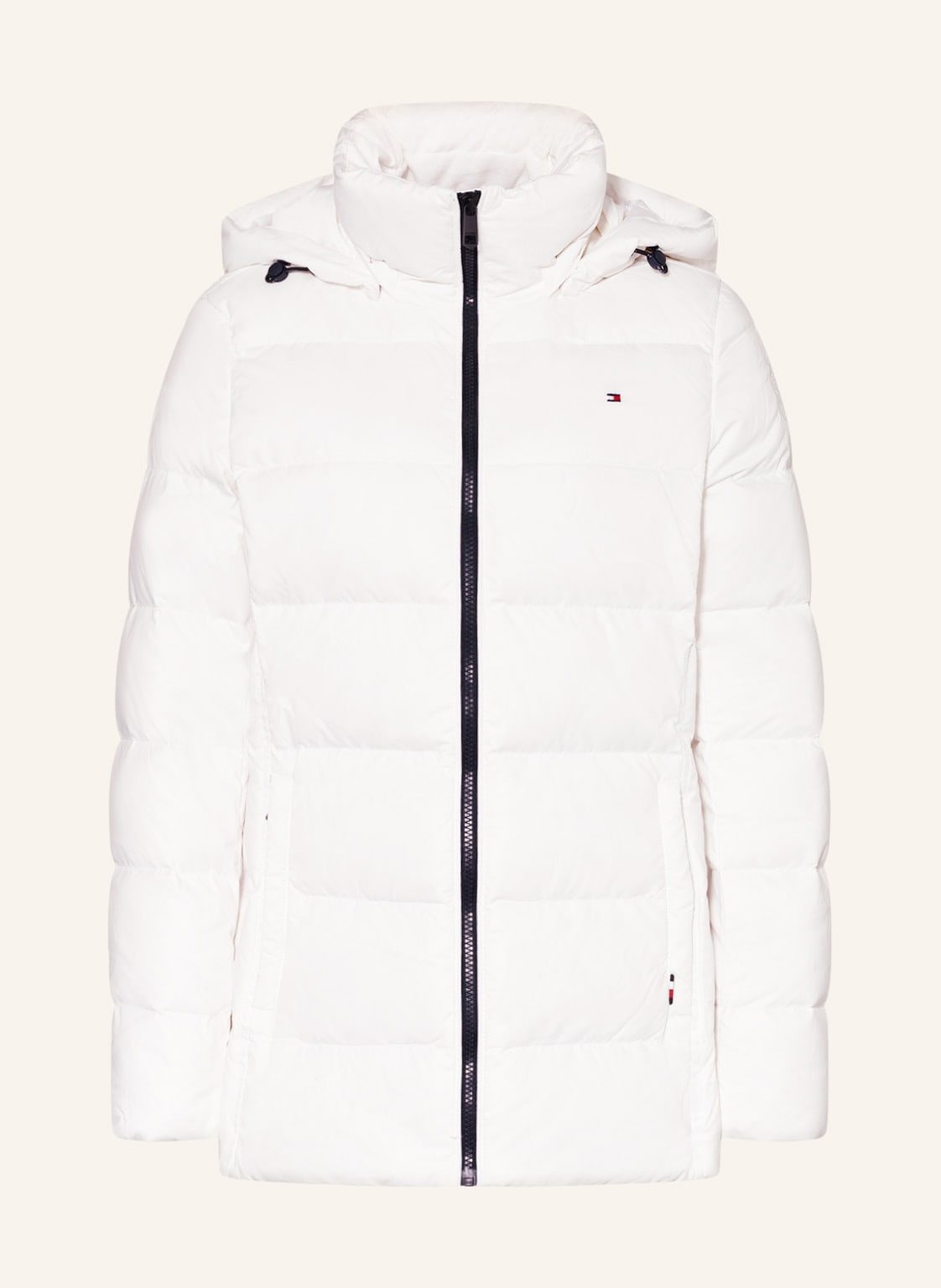 Image of Tommy Hilfiger Daunenjacke Mit Abnehmbarer Kapuze weiss