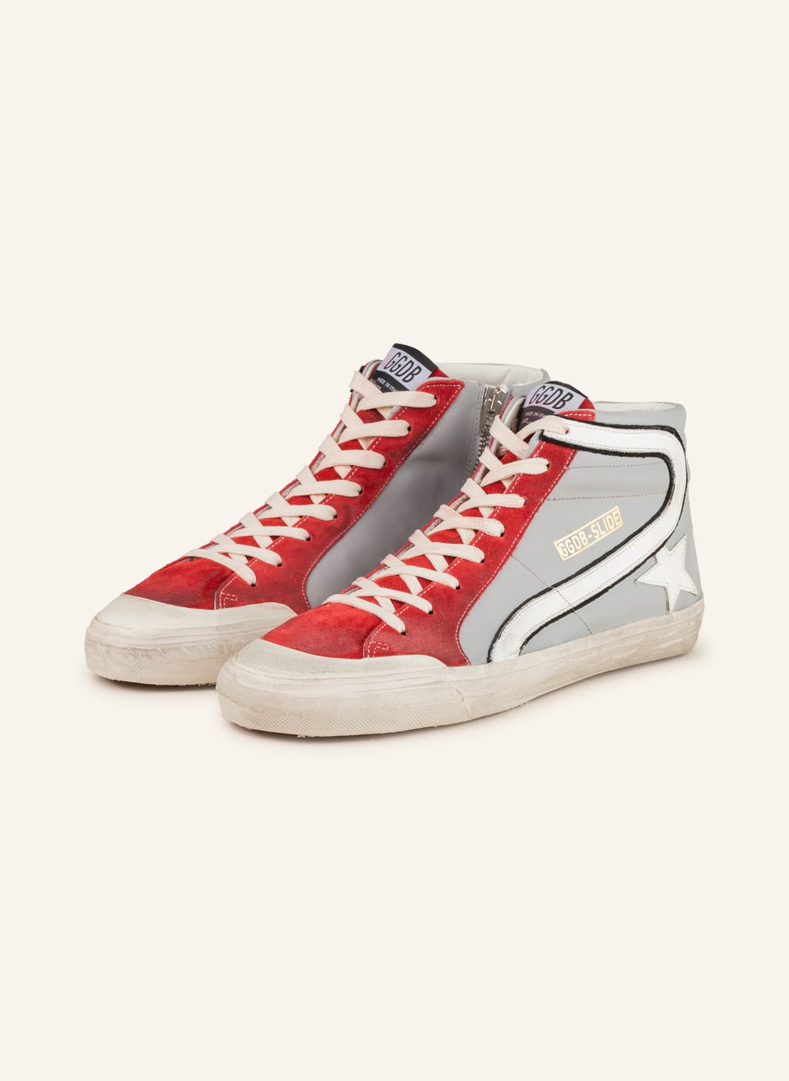 Image of Golden Goose Hightop-Sneaker Slide grau