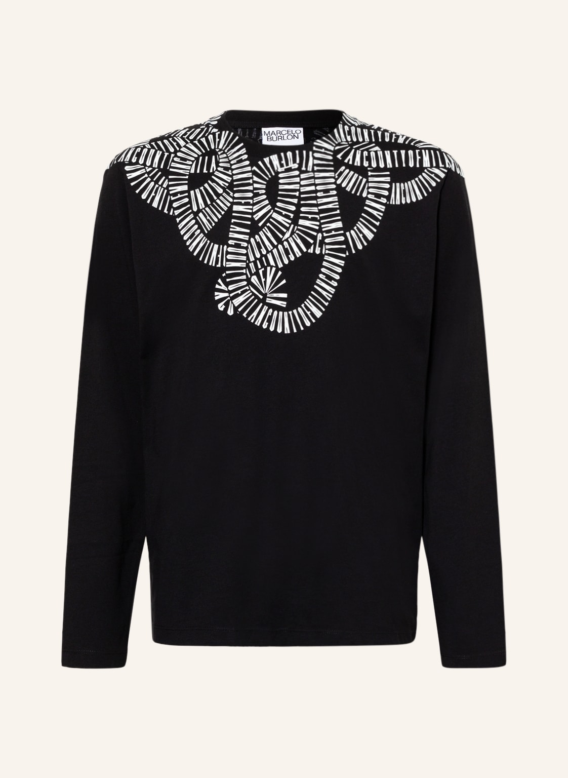 Image of Marcelo Burlon Longsleeve schwarz