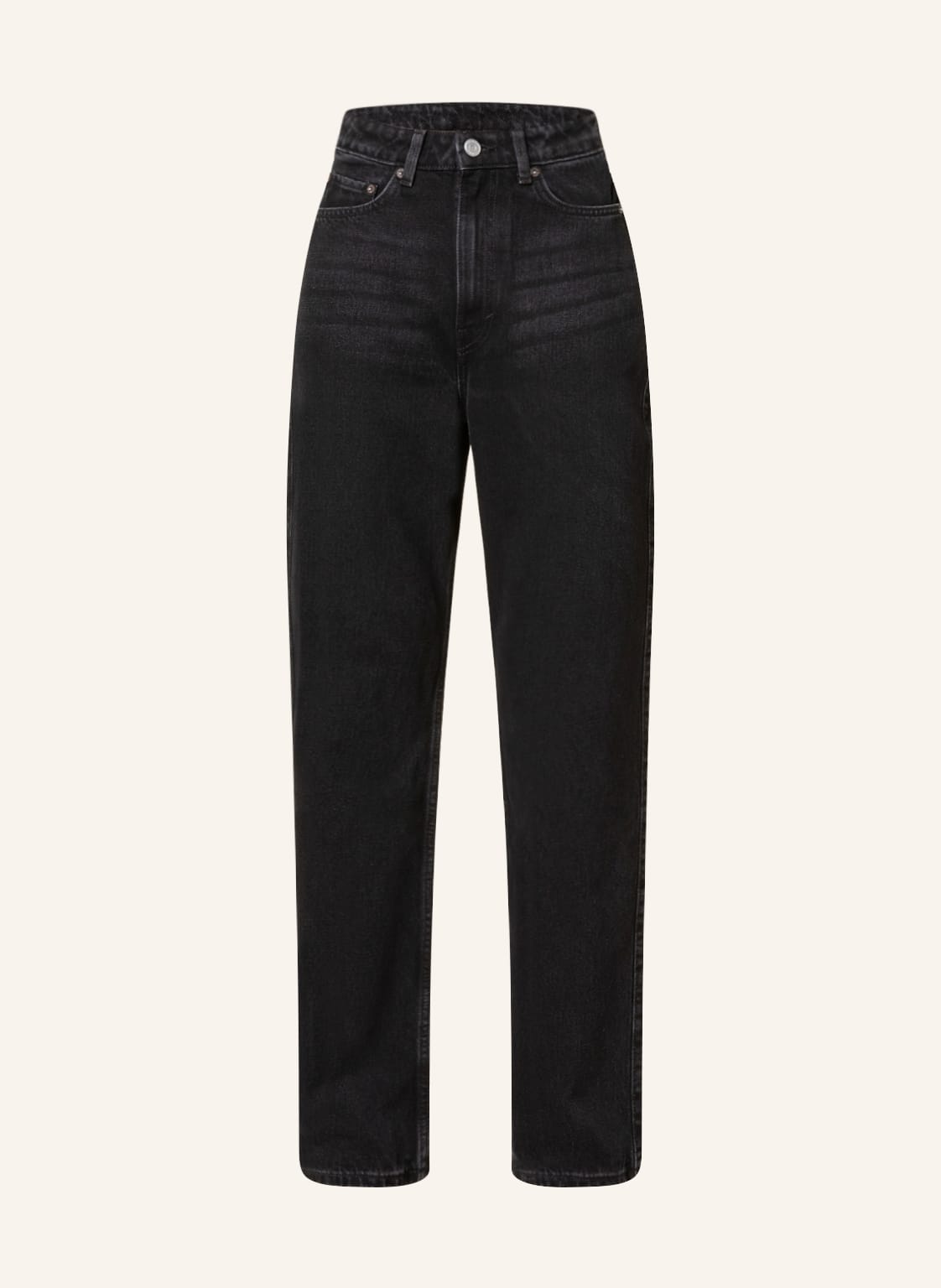 Image of Weekday Straight Jeans Rowe schwarz