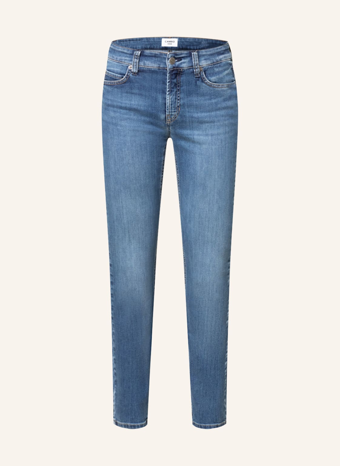 Image of Cambio Skinny Jeans Paris blau