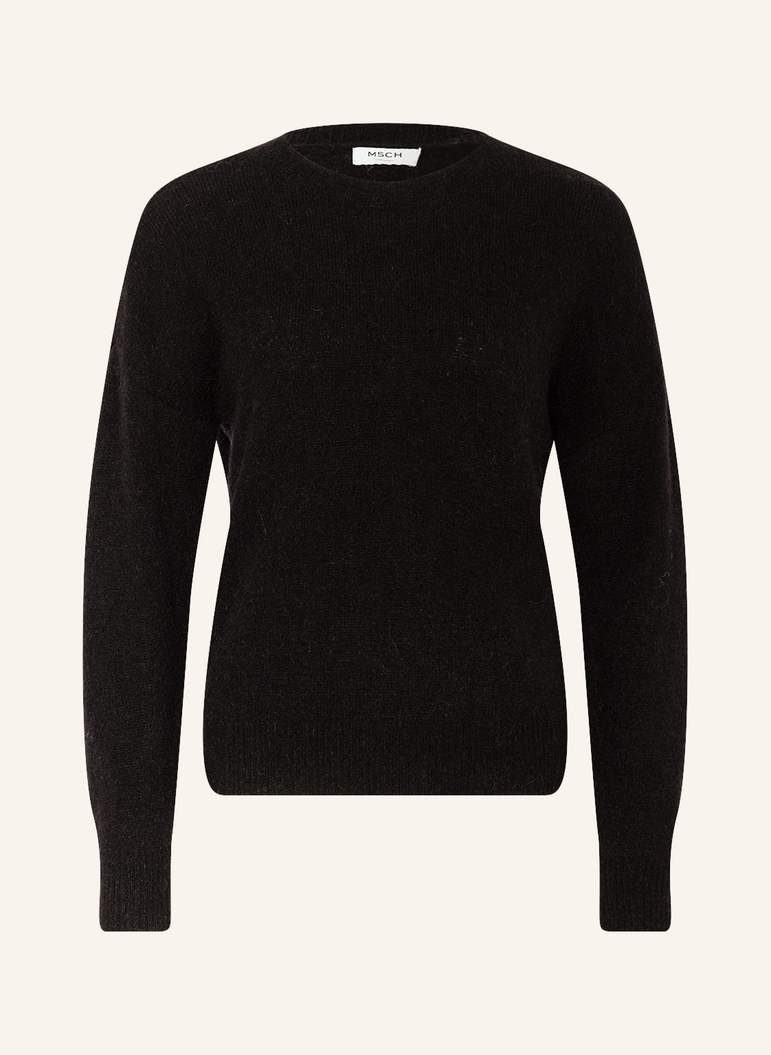 Image of Moss Copenhagen Pullover Mschfemme Mit Mohair schwarz