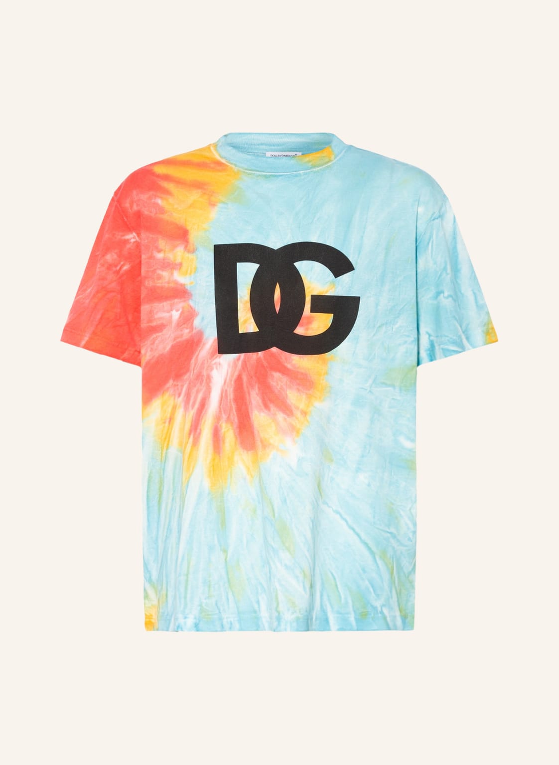 Image of Dolce & Gabbana T-Shirt Tiedye blau