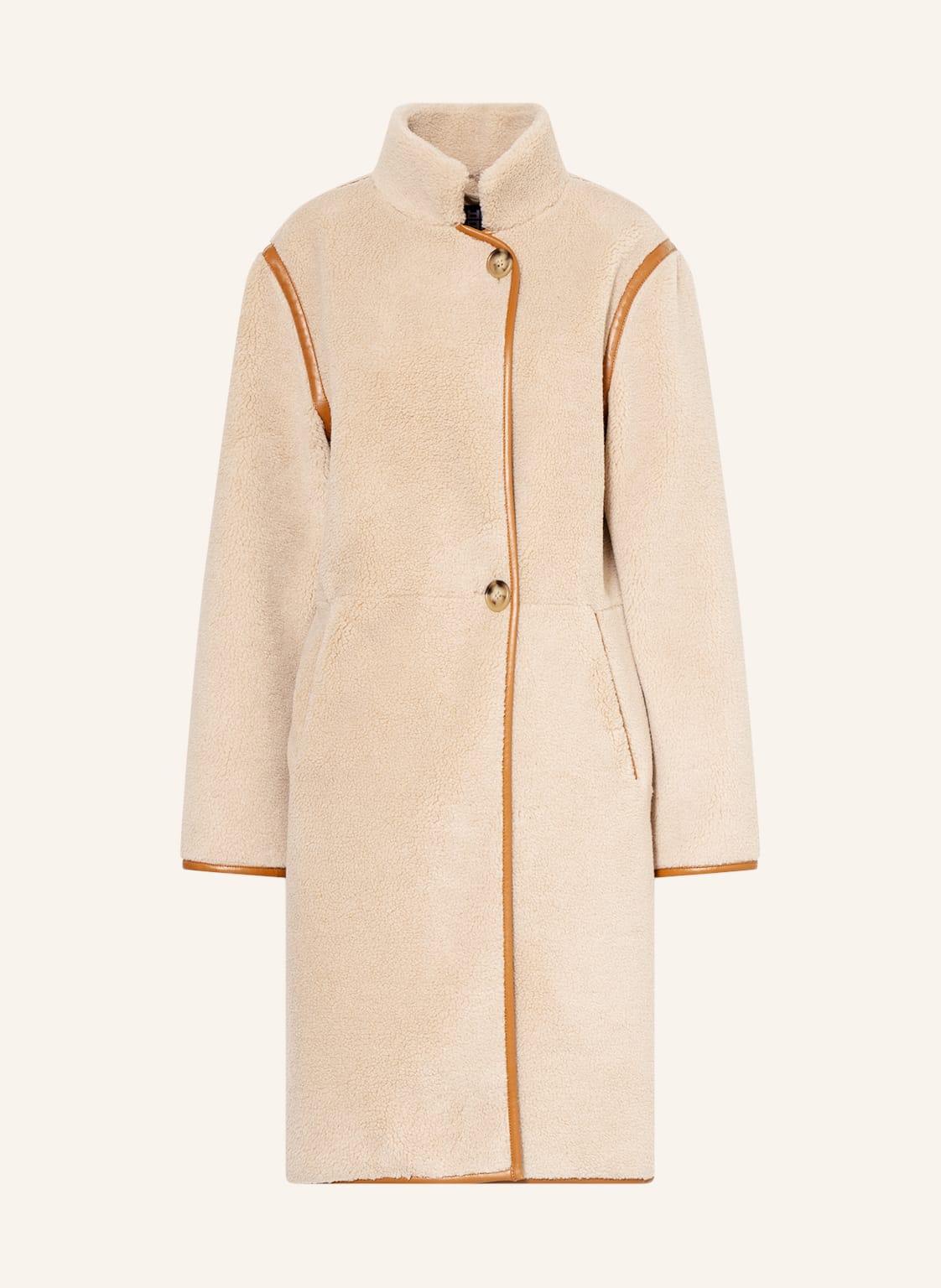 Image of Riani Teddyfell-Mantel beige