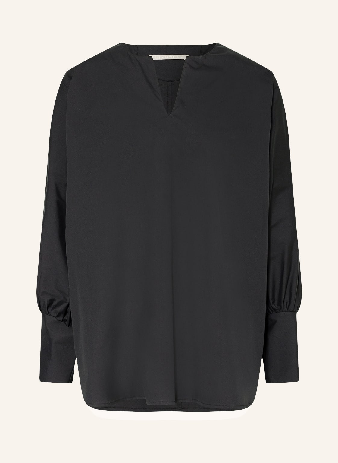 Image of (The Mercer) N.Y. Oversized-Blusenshirt schwarz