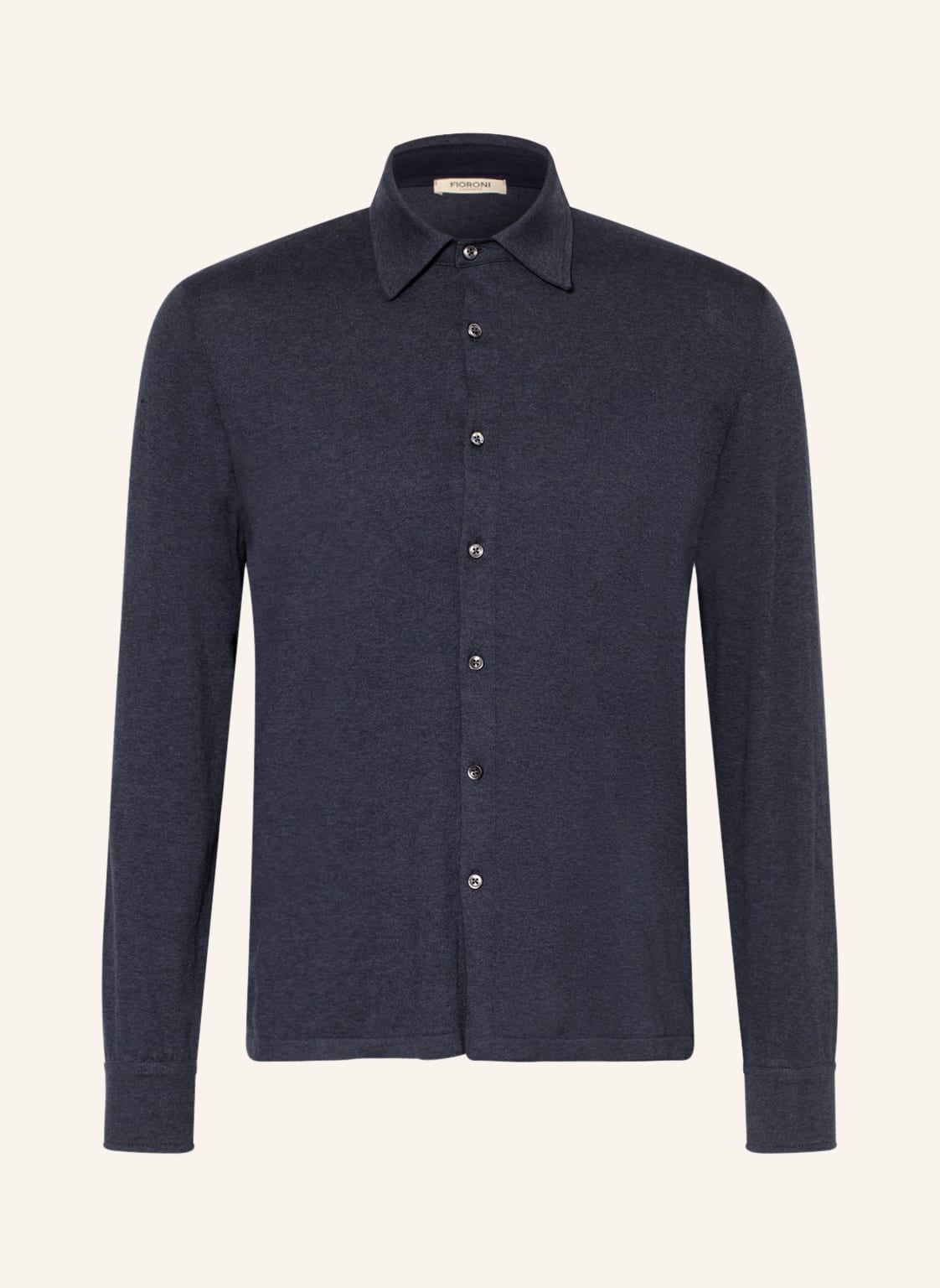 Image of Fioroni Strickhemd Comfort Fit blau