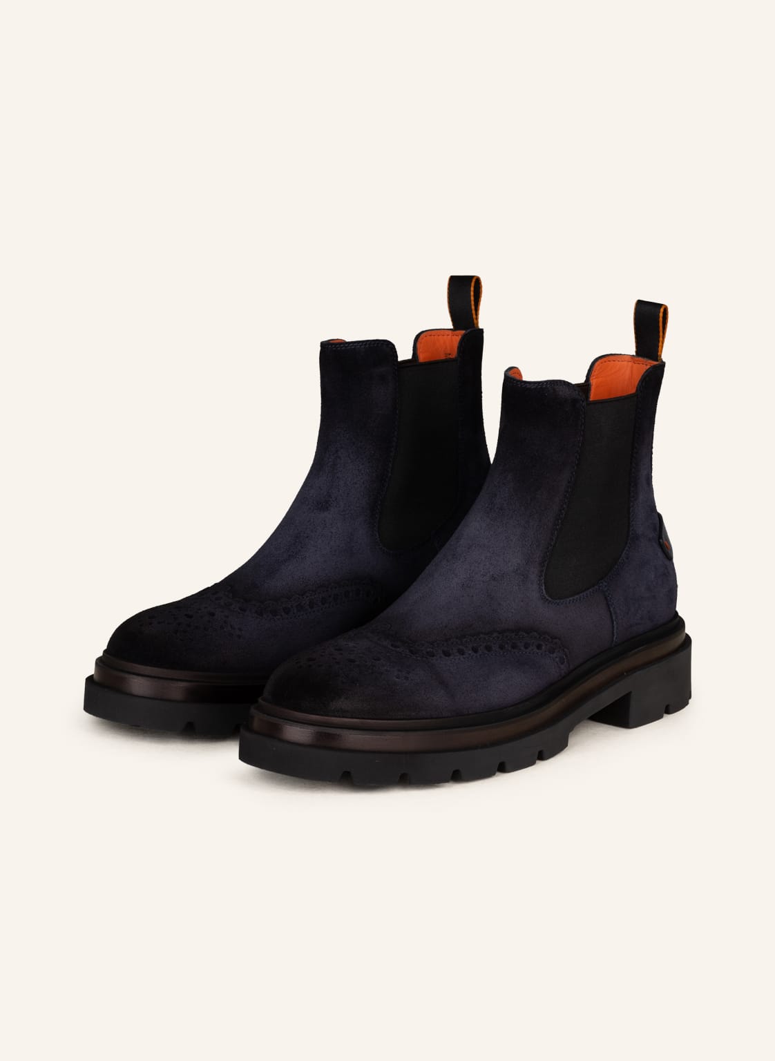 Image of Santoni Chelsea-Boots milano2 blau