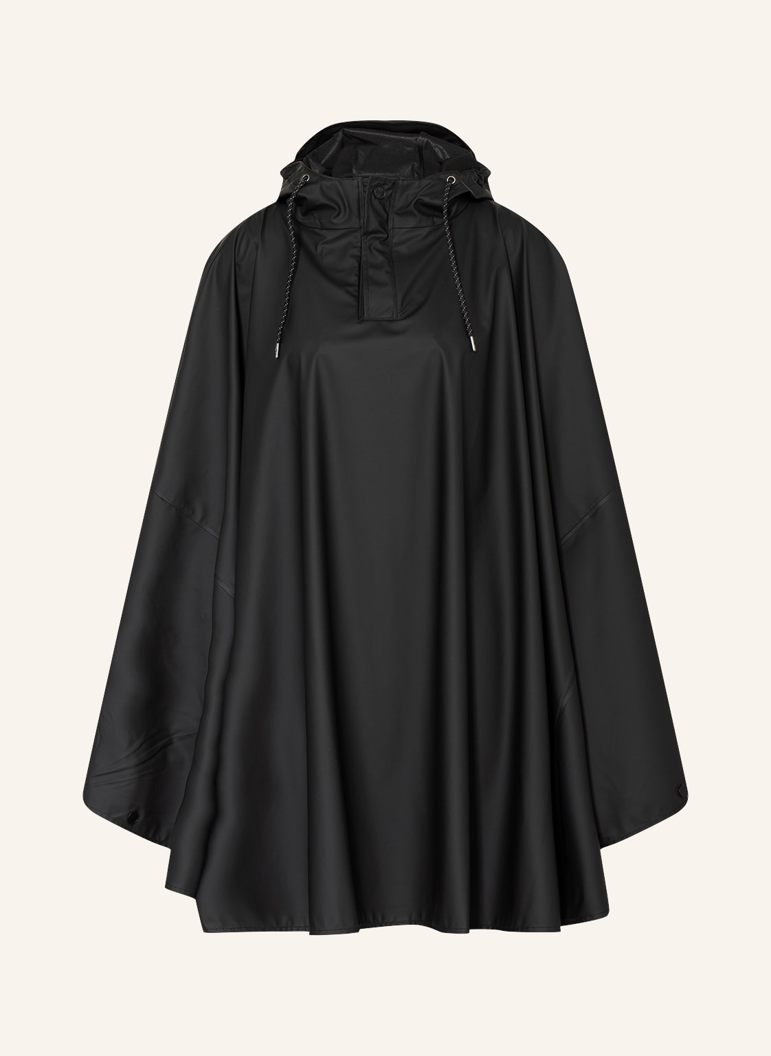 Image of Rains Oversized-Regenponcho schwarz