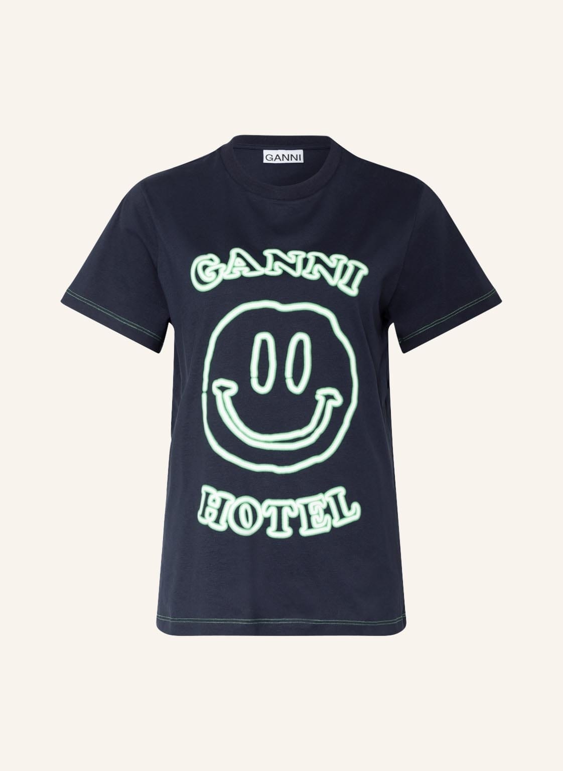 Image of Ganni T-Shirt blau