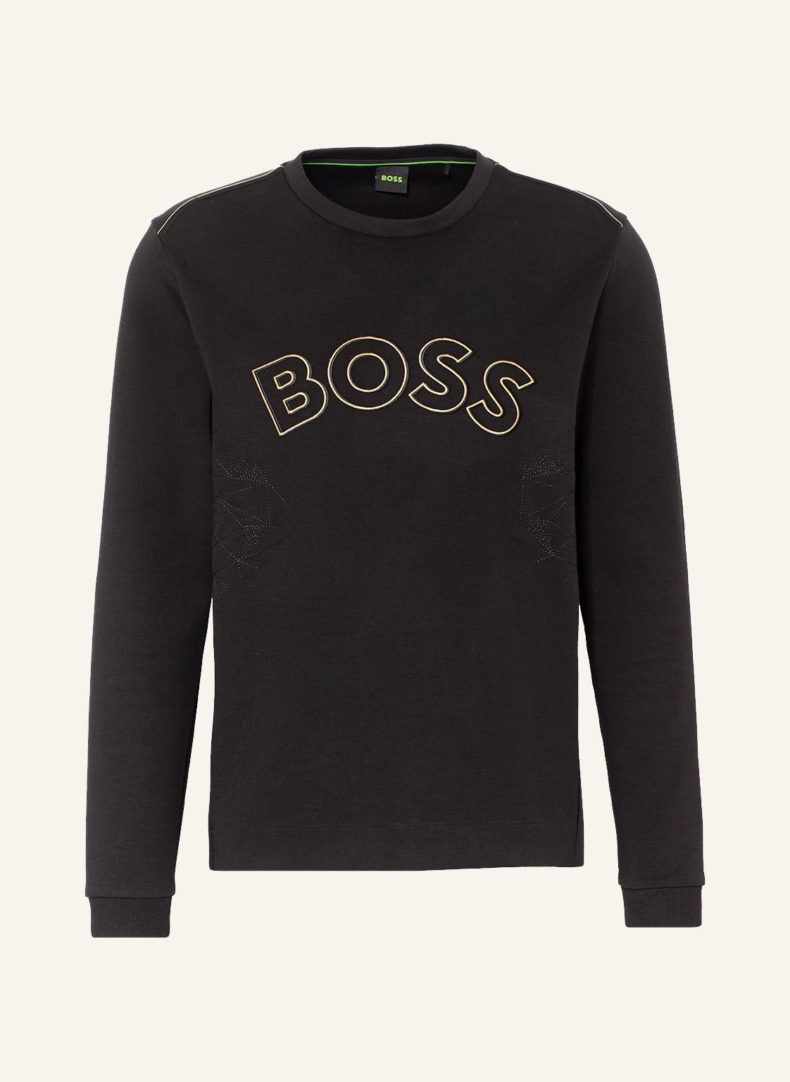 Image of Boss Sweatshirt Salbo Mit Stickereien schwarz
