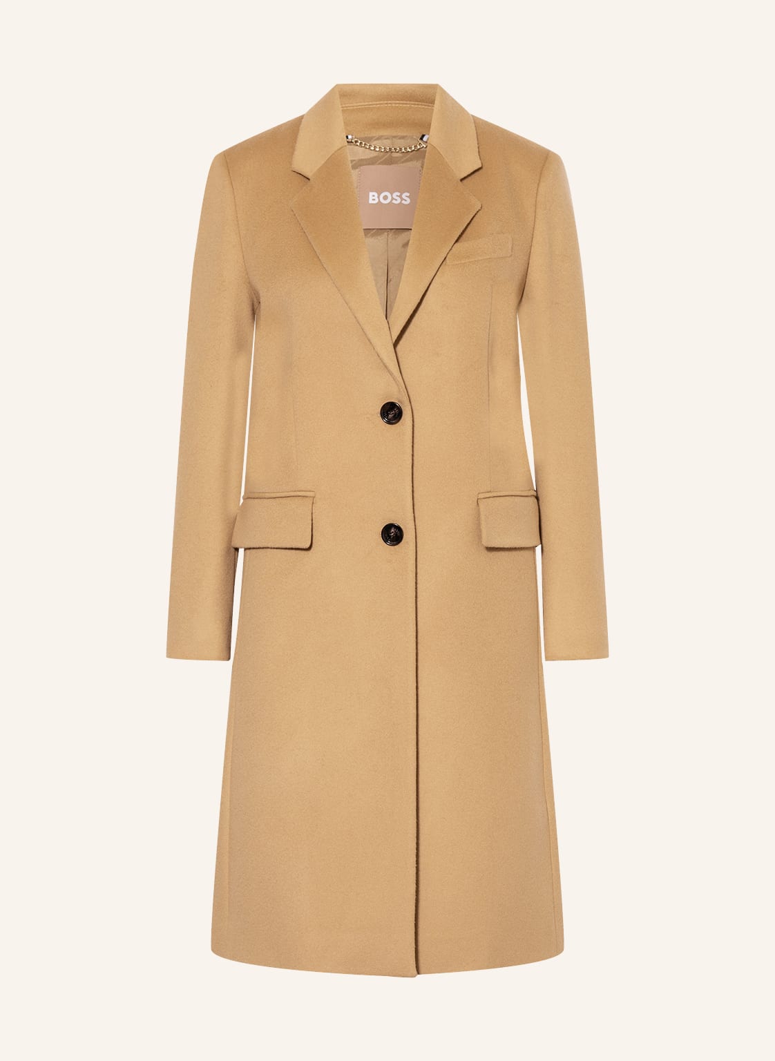 Image of Boss Wollmantel Catara beige