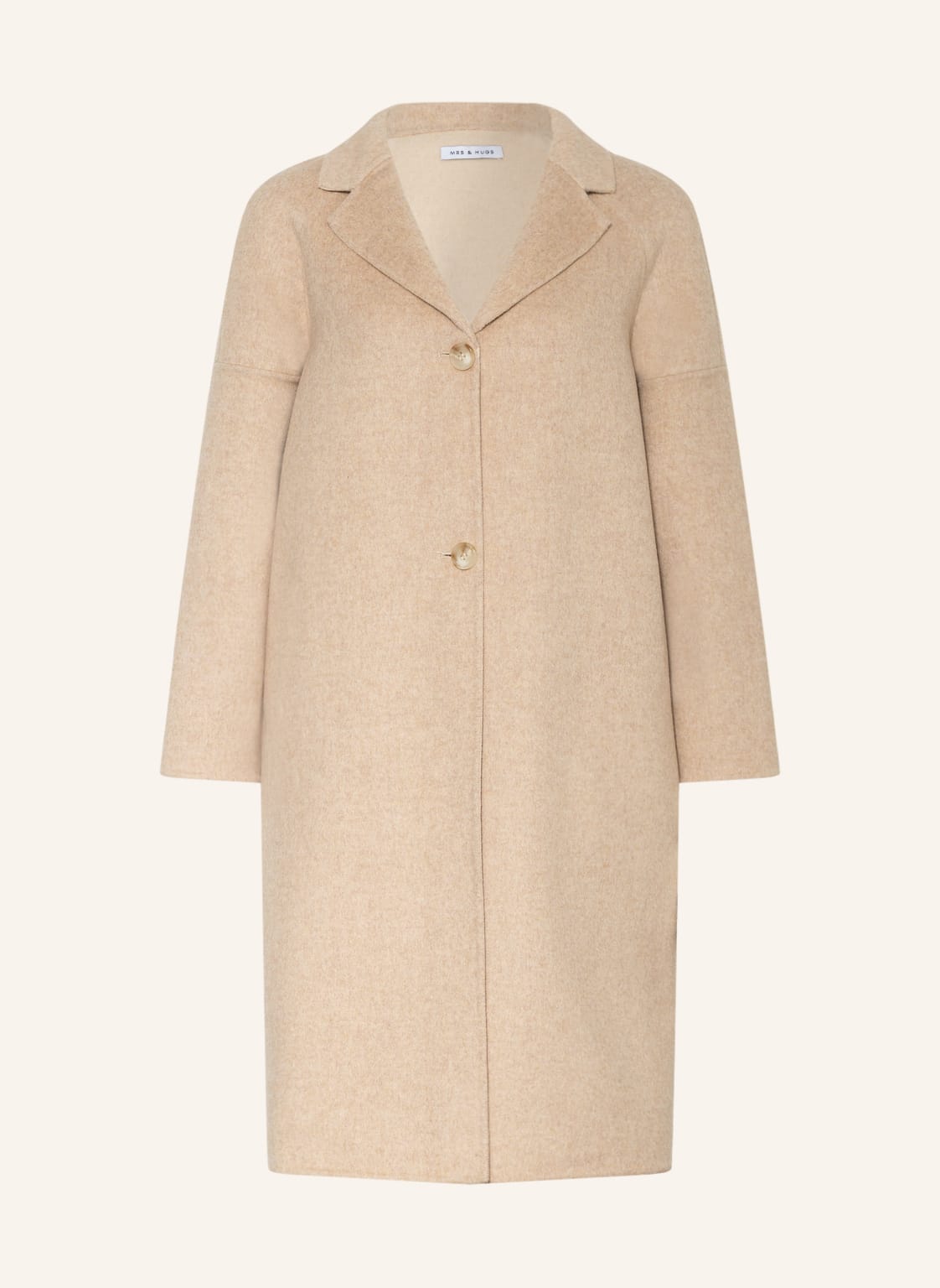 Image of Mrs & Hugs Wollmantel beige