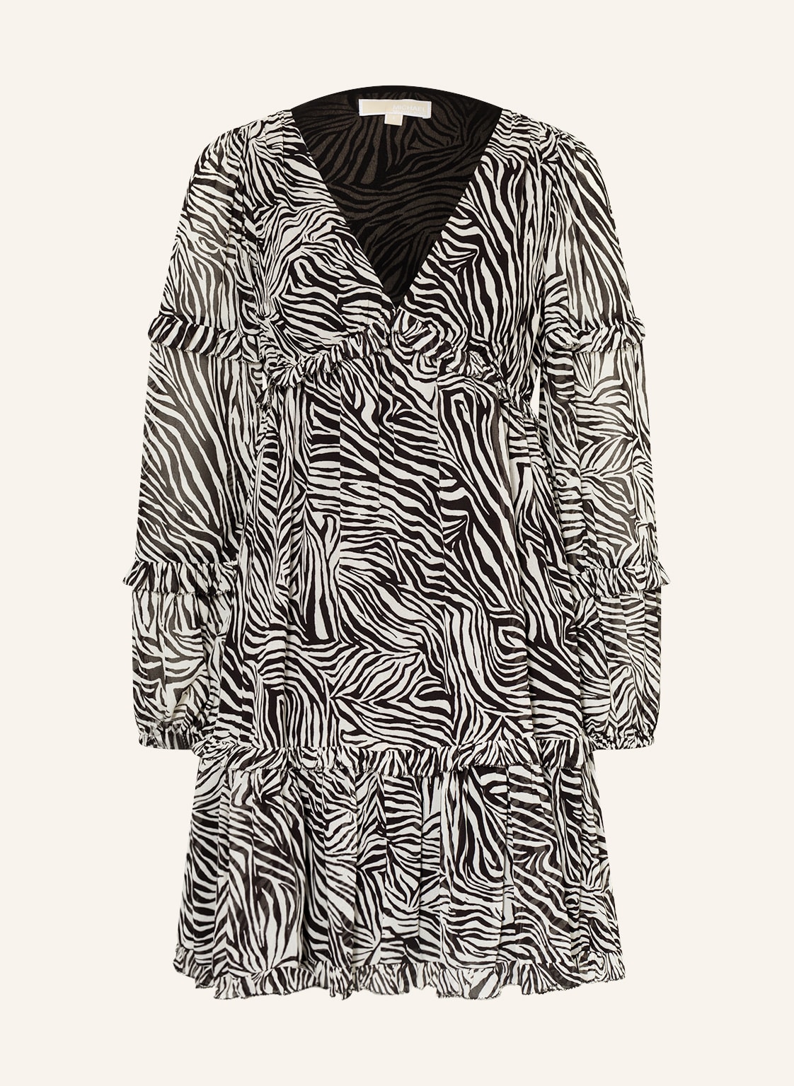 Image of Michael Kors Kleid Mit Rüschen schwarz