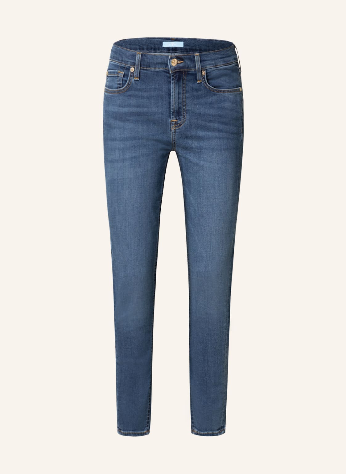 Image of 7 For All Mankind Skinny Jeans The Ankle Skinny blau