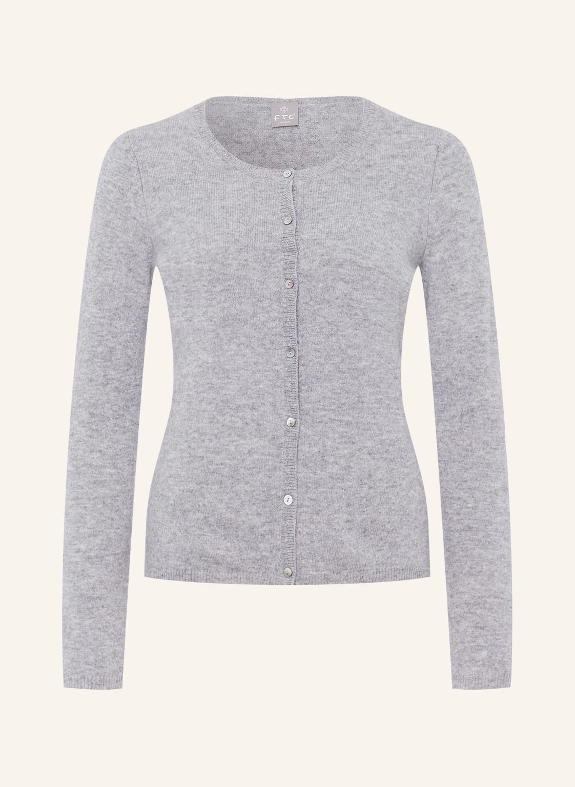 Image of Ftc Cashmere Strickjacke Aus Cashmere grau