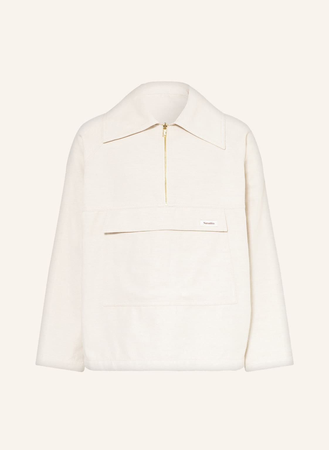 Image of Nanushka Jersey-Troyer Louka Mit Leinen weiss