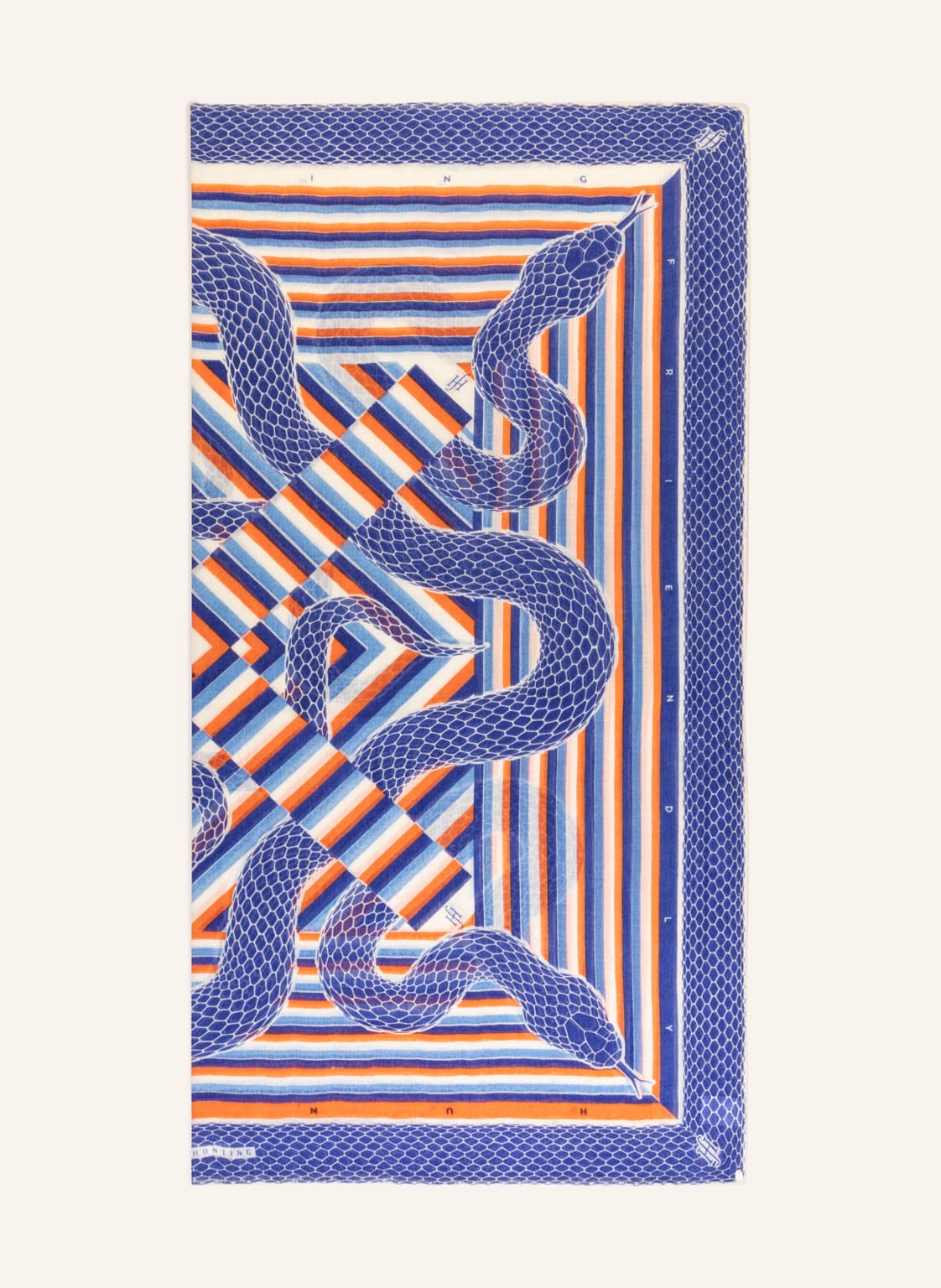 Image of Friendly Hunting Tuch Mit Cashmere blau