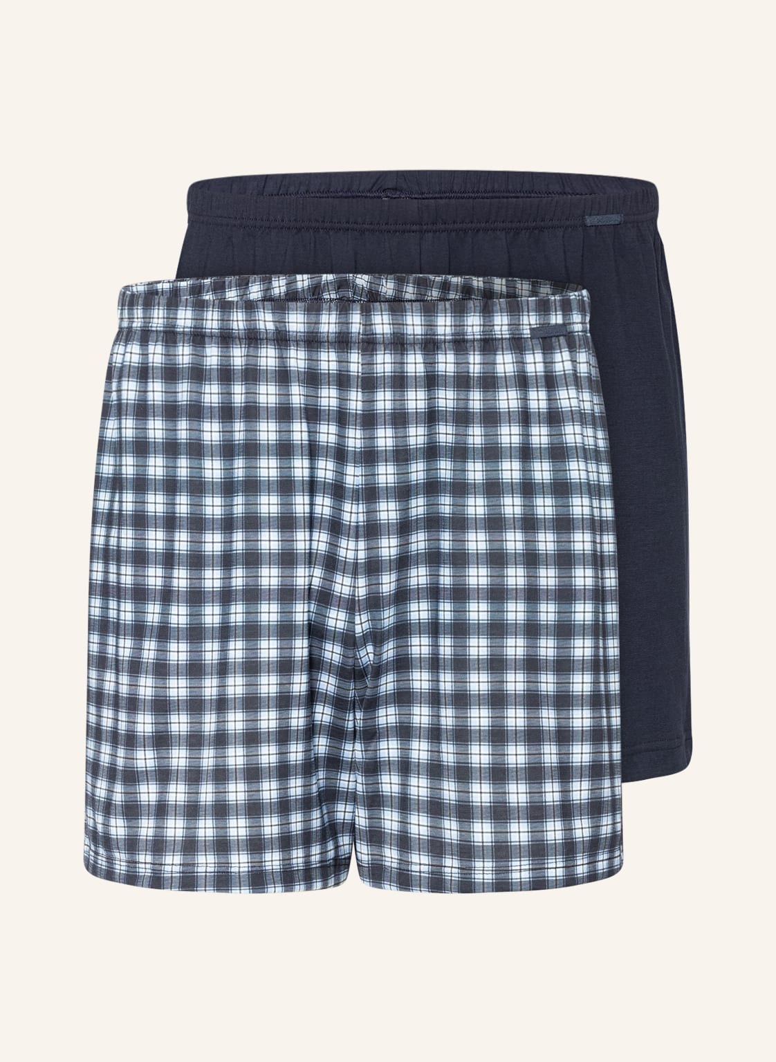 Image of Calida 2er-Pack Boxershorts Prints Benefit blau
