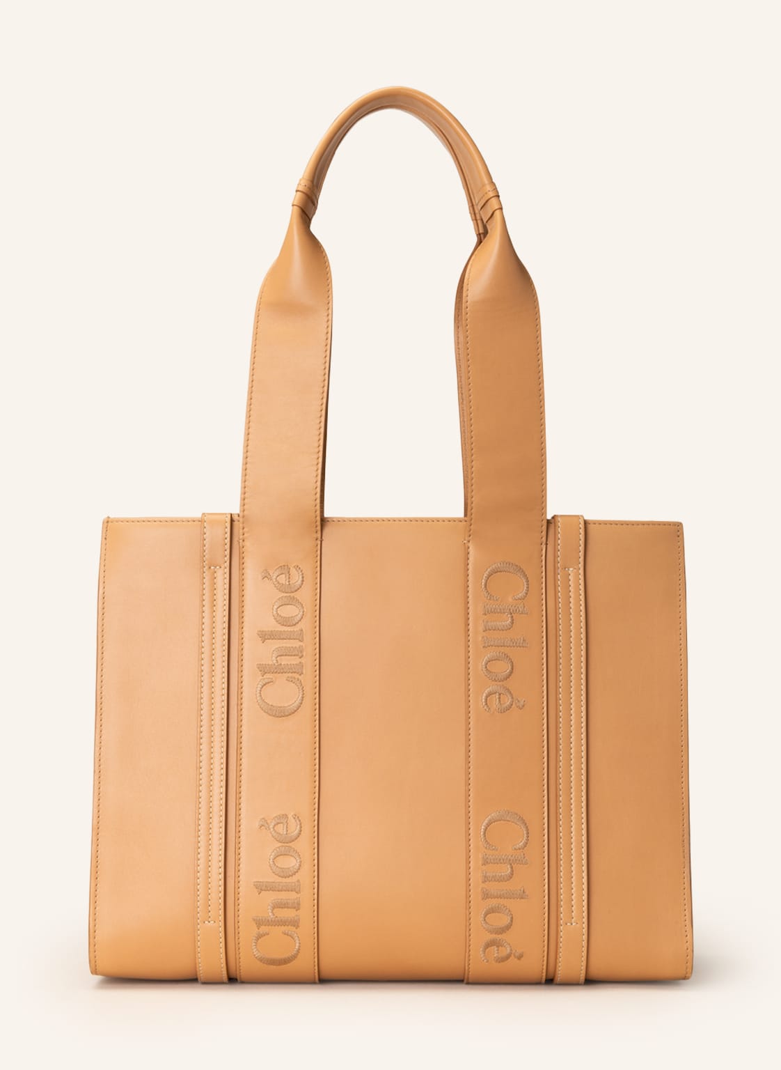 Image of Chloé Shopper Woody Medium beige