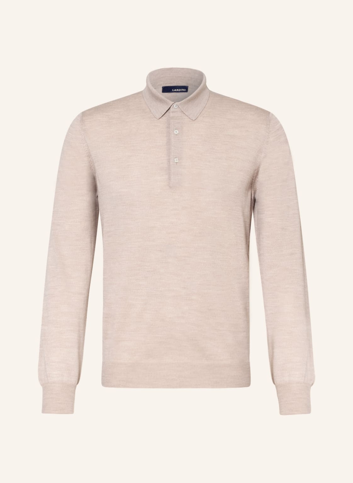 Image of Lardini Strick-Poloshirt beige