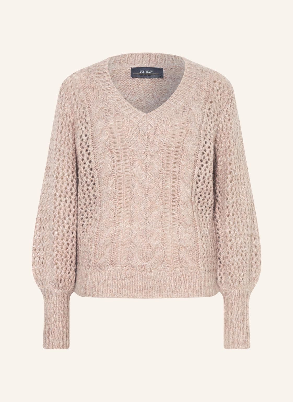 Image of Mos Mosh Pullover Imma Mit Glitzergarn beige