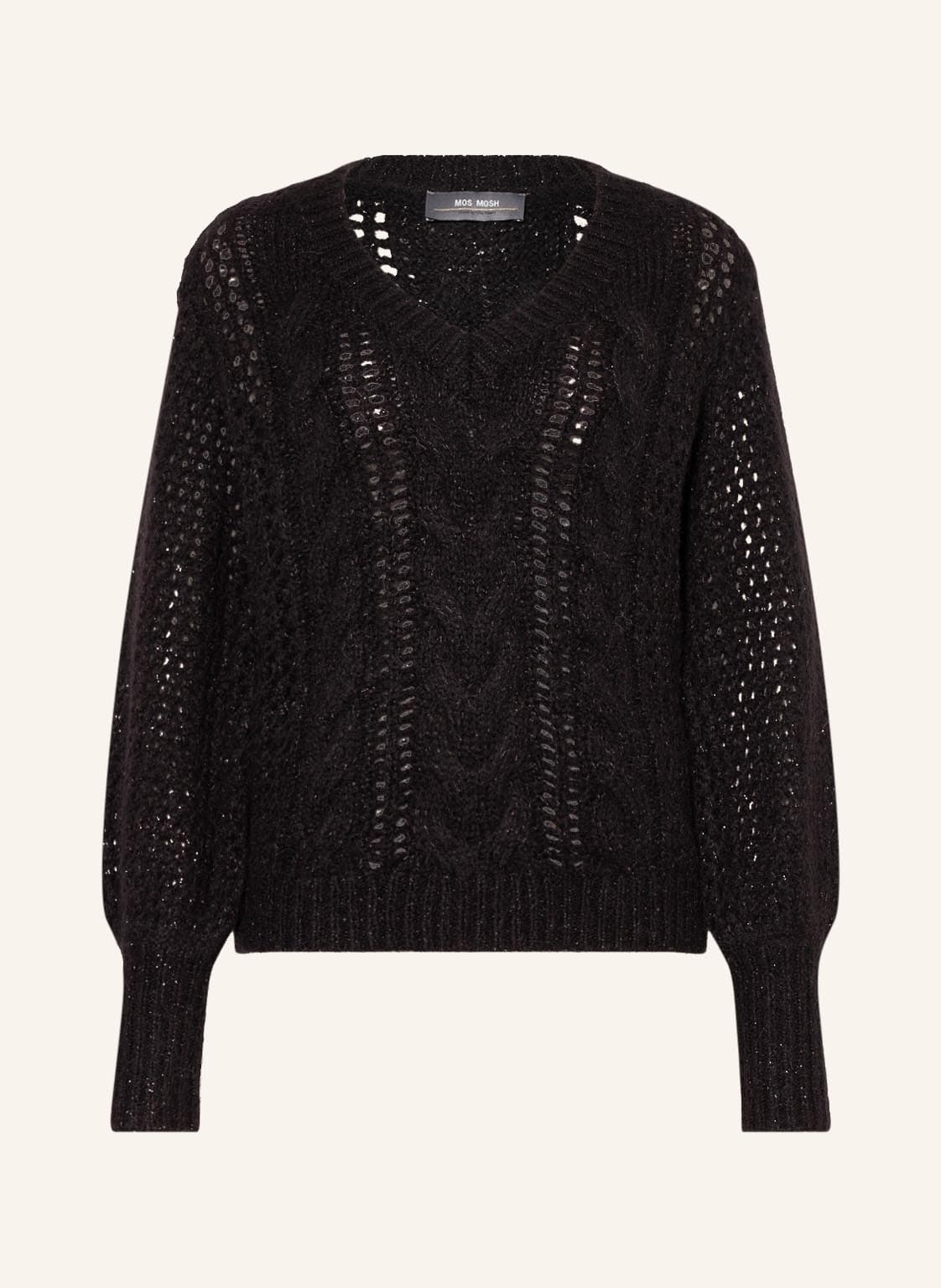 Image of Mos Mosh Pullover Imma Mit Glitzergarn schwarz