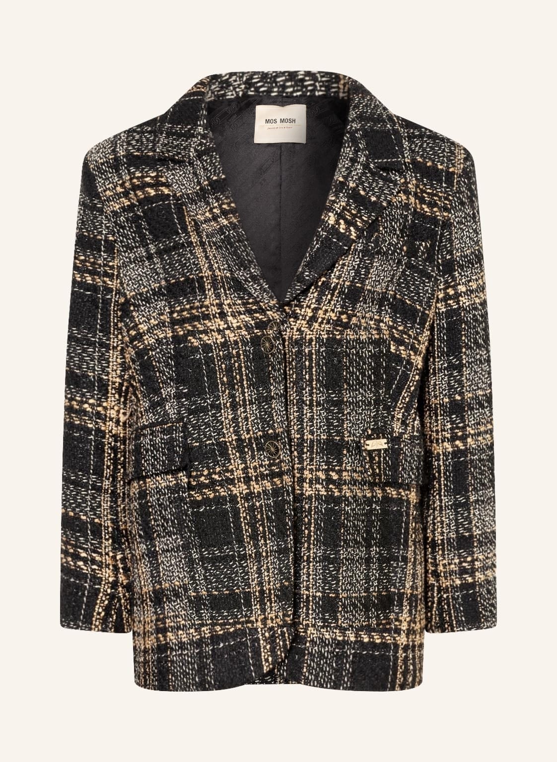 Image of Mos Mosh Blazer Acis Aver Mit Glitzergarn schwarz