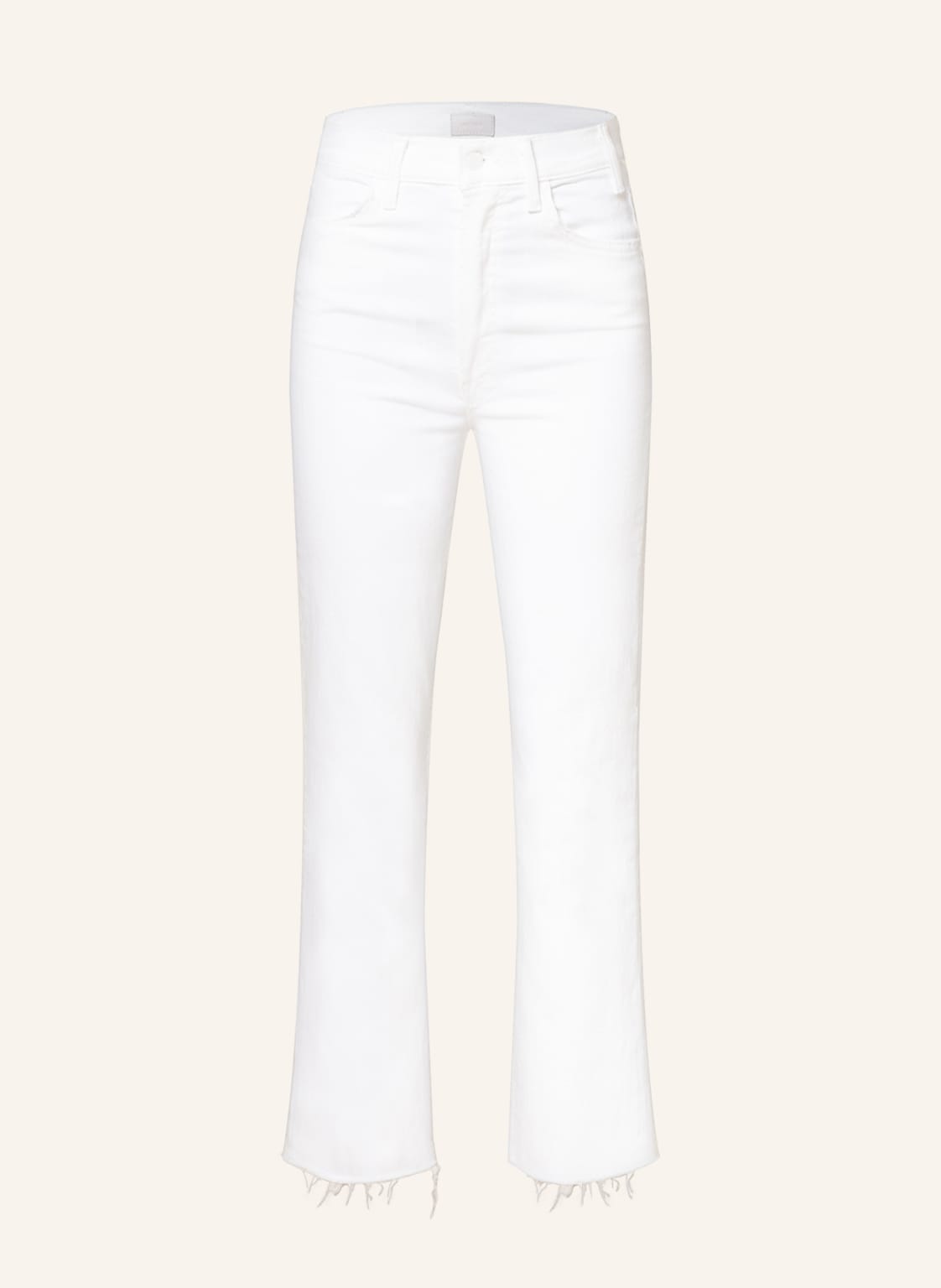 Image of Mother 7/8-Jeans The Hustler Ankle Fray weiss