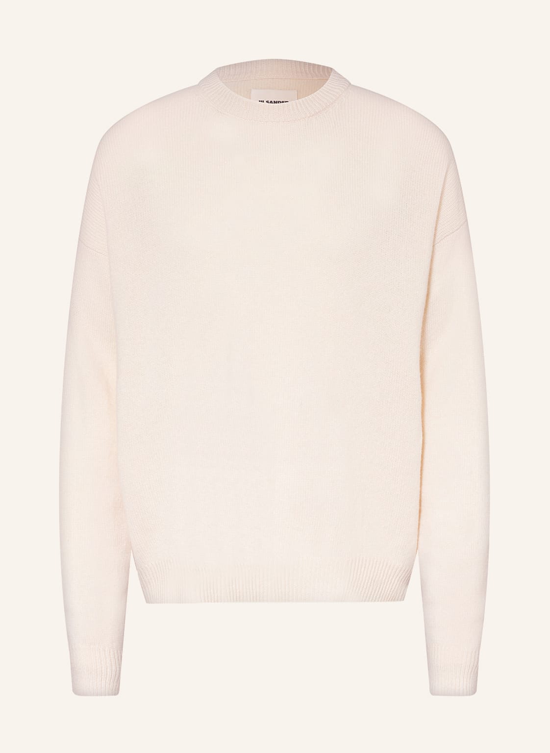 Image of Jil Sander Oversized-Pullover Aus Cashmere weiss
