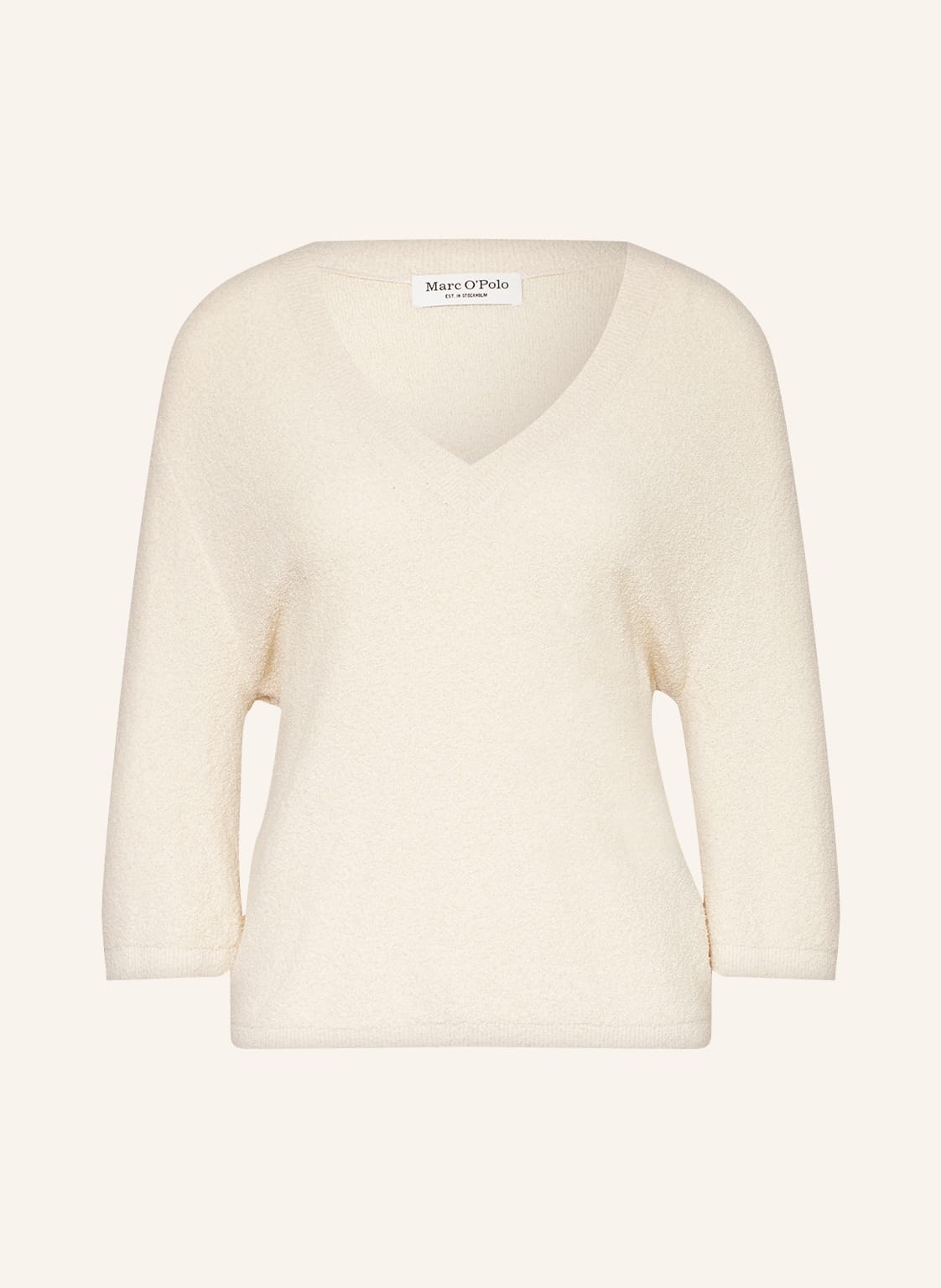 Image of Marc O'polo Frotteeshirt Mit 3/4-Arm beige