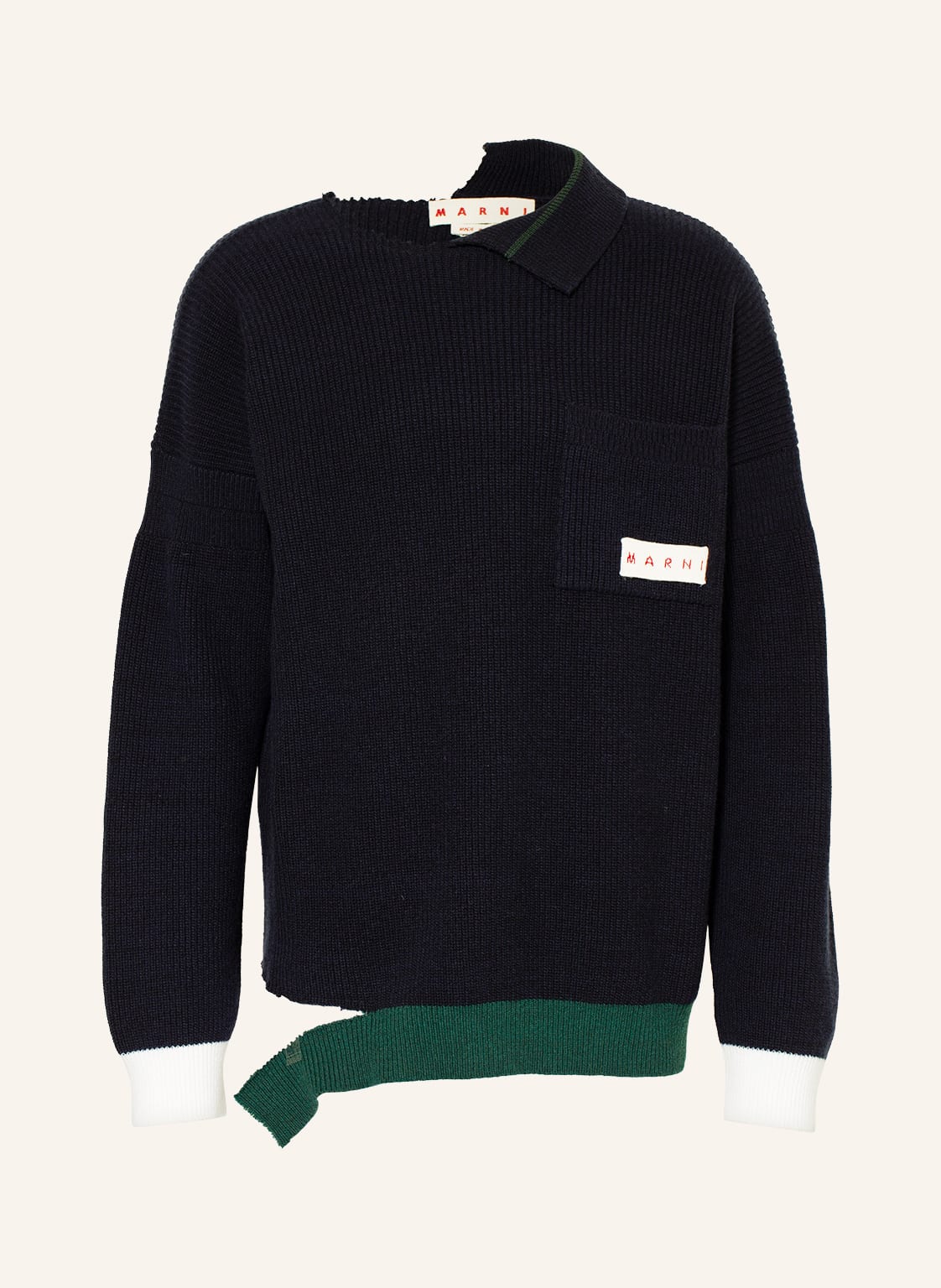 Image of Marni Oversized-Pullover blau
