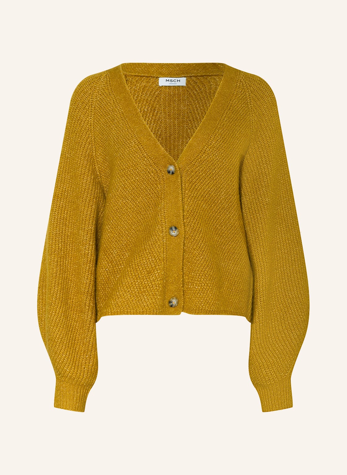 Image of Moss Copenhagen Strickjacke Mschpetunia gelb